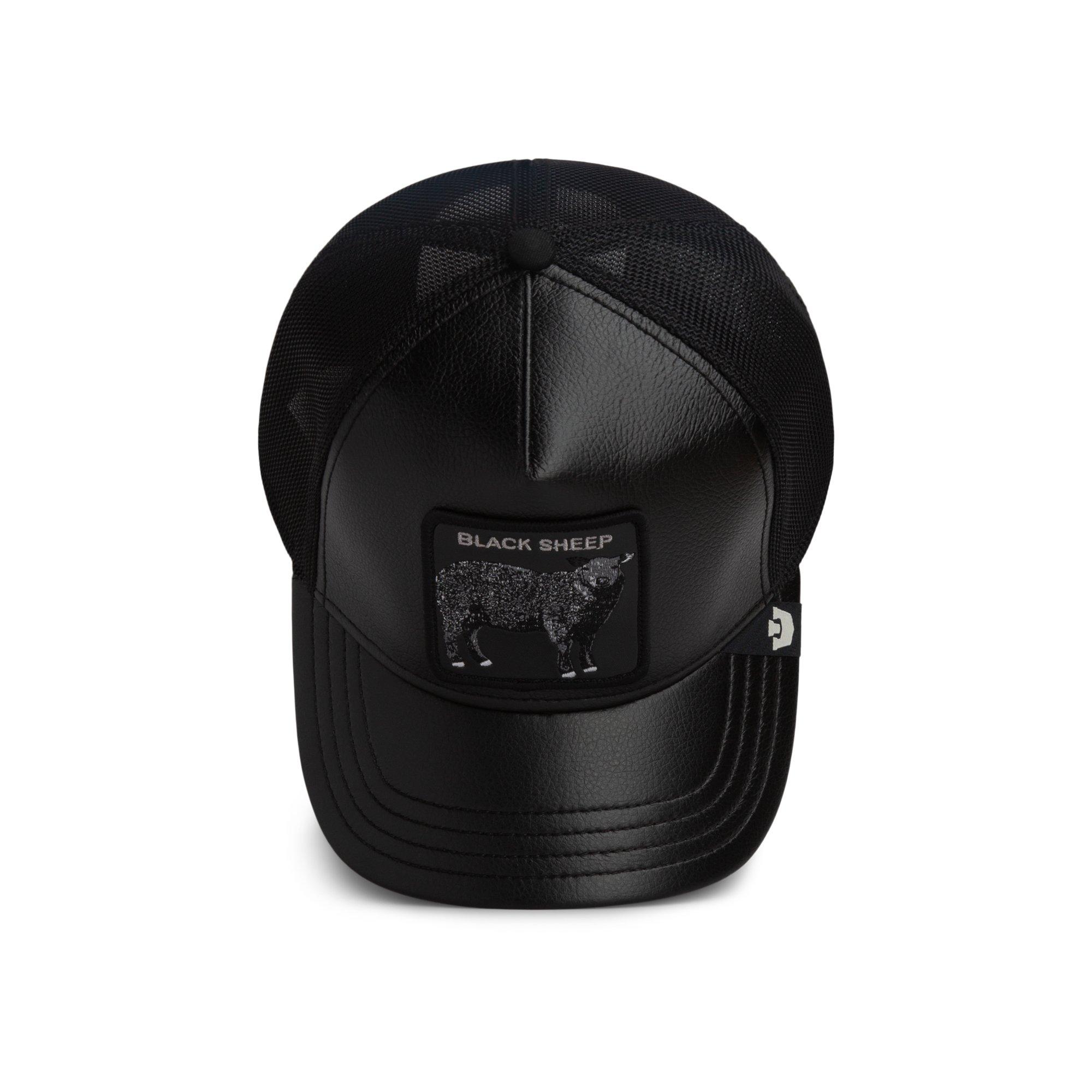 Goorin Bros Faux Leather Sheep Trucker Hat - Black - BLACK
