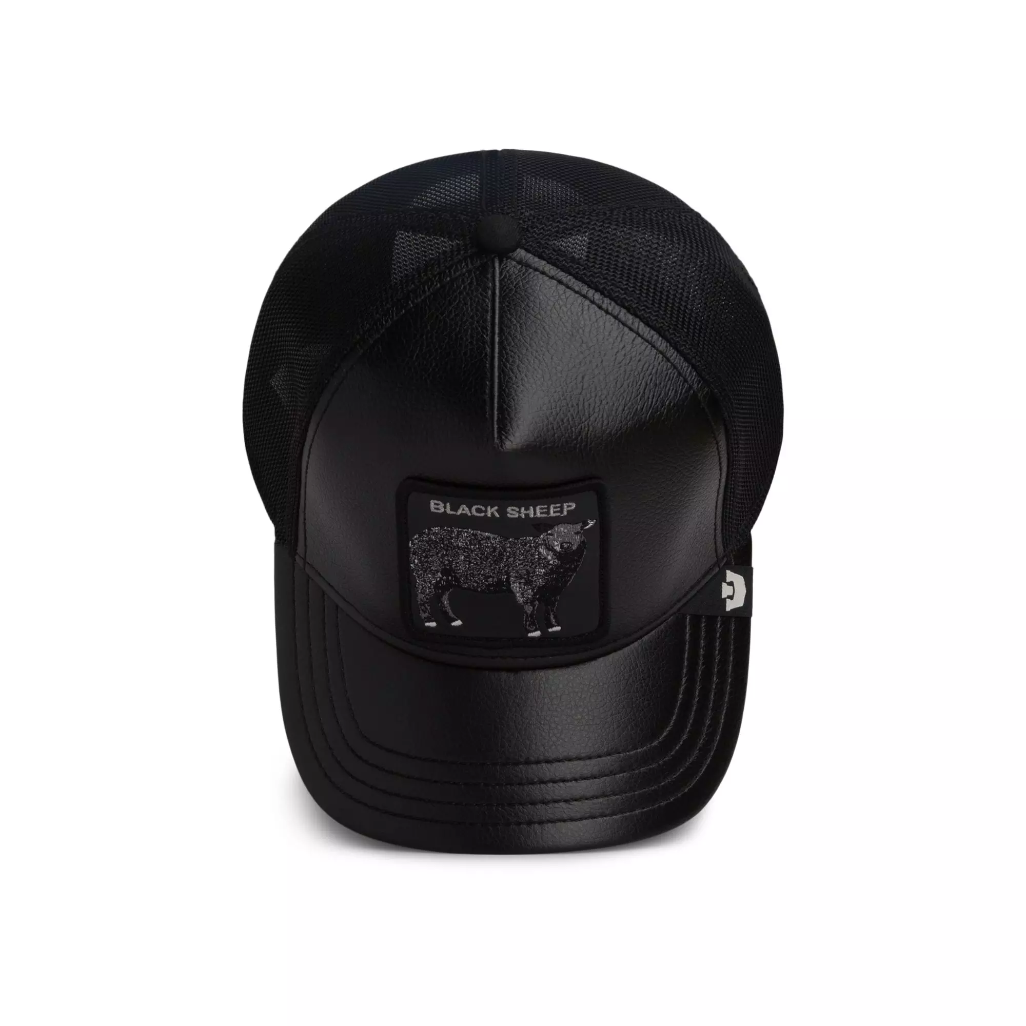 Goorin Bros Faux Leather Sheep Trucker Hat - Black - BLACK