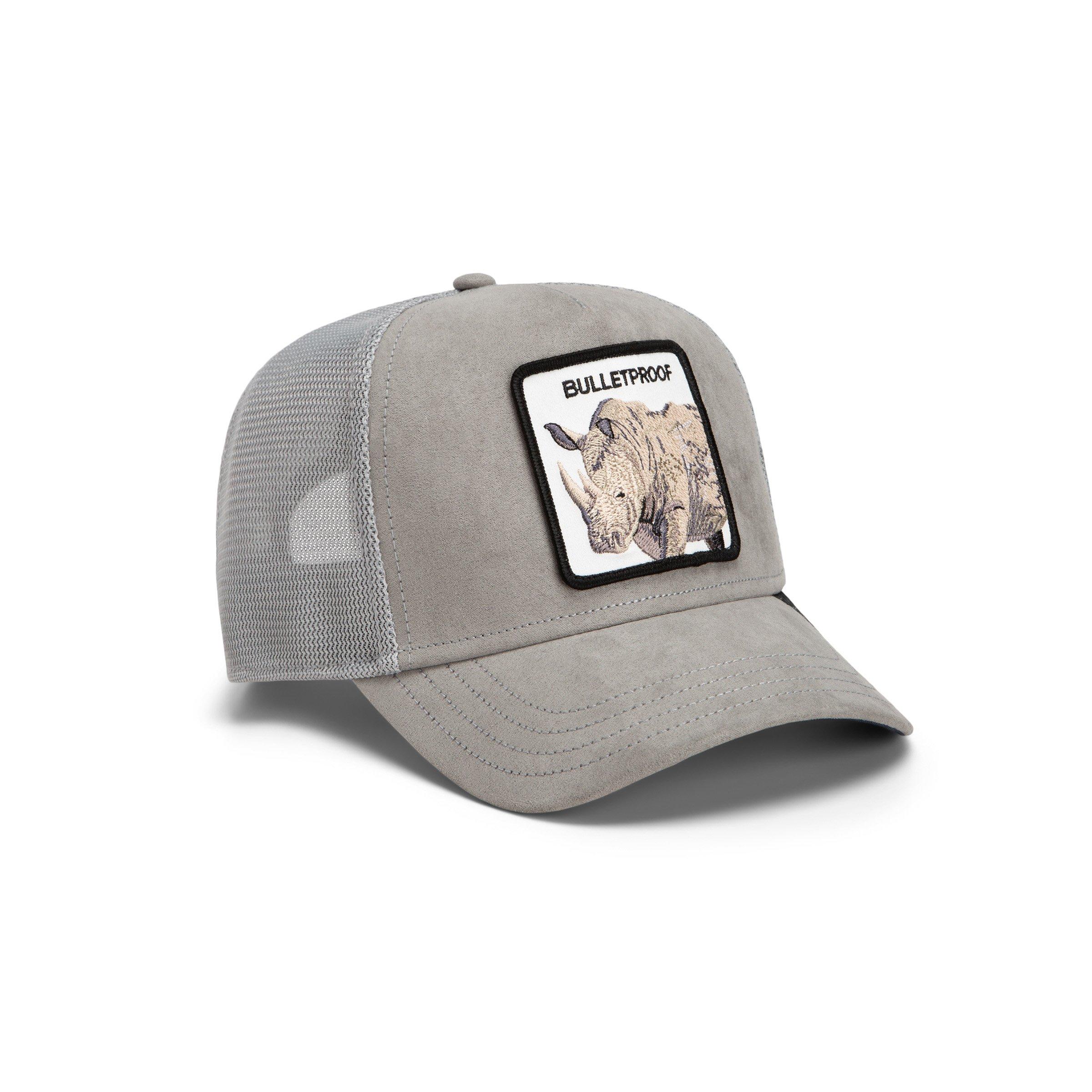 Goorin Bros Suede Rhino Trucker Hat - Grey - GREY