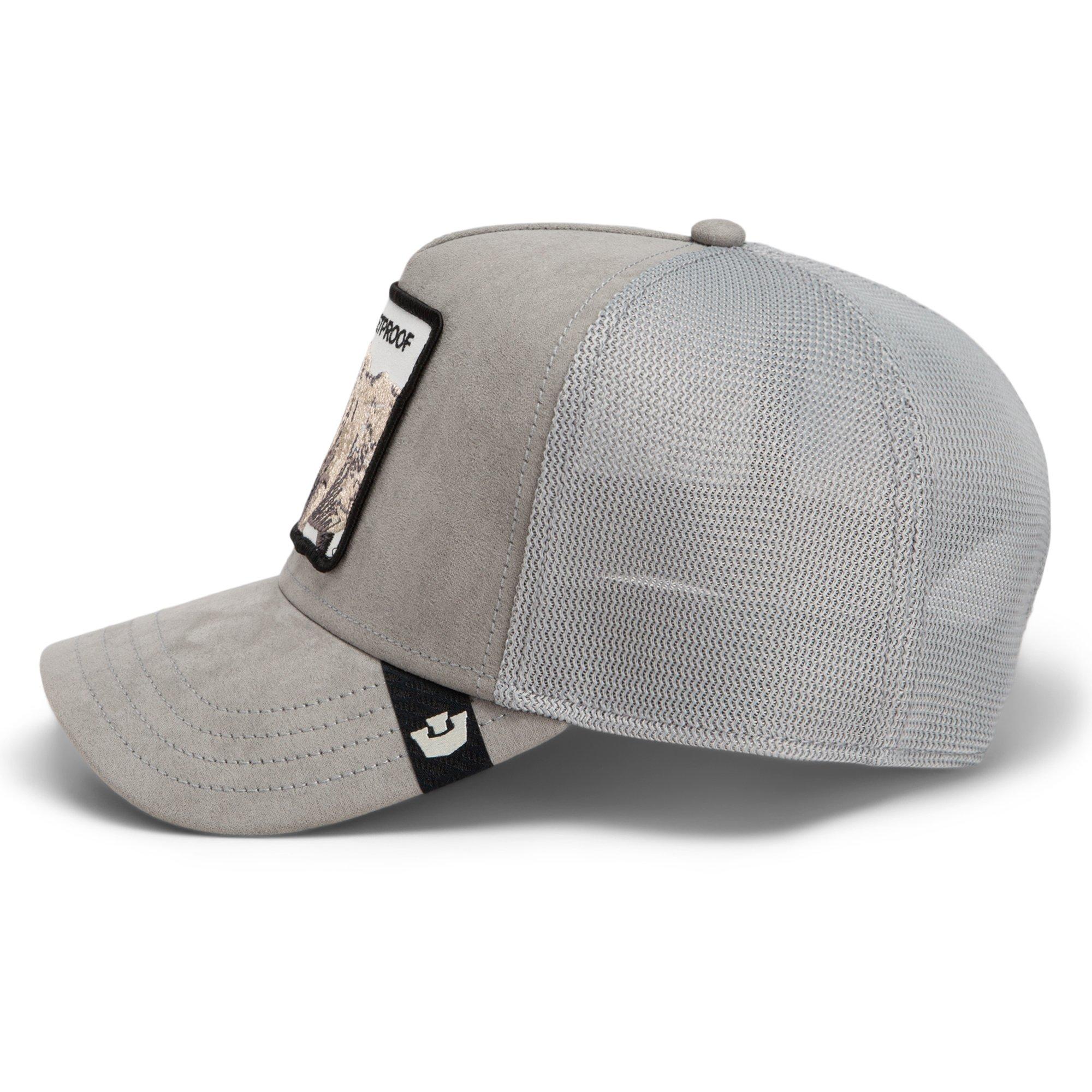 Goorin Bros Suede Rhino Trucker Hat - Grey - GREY