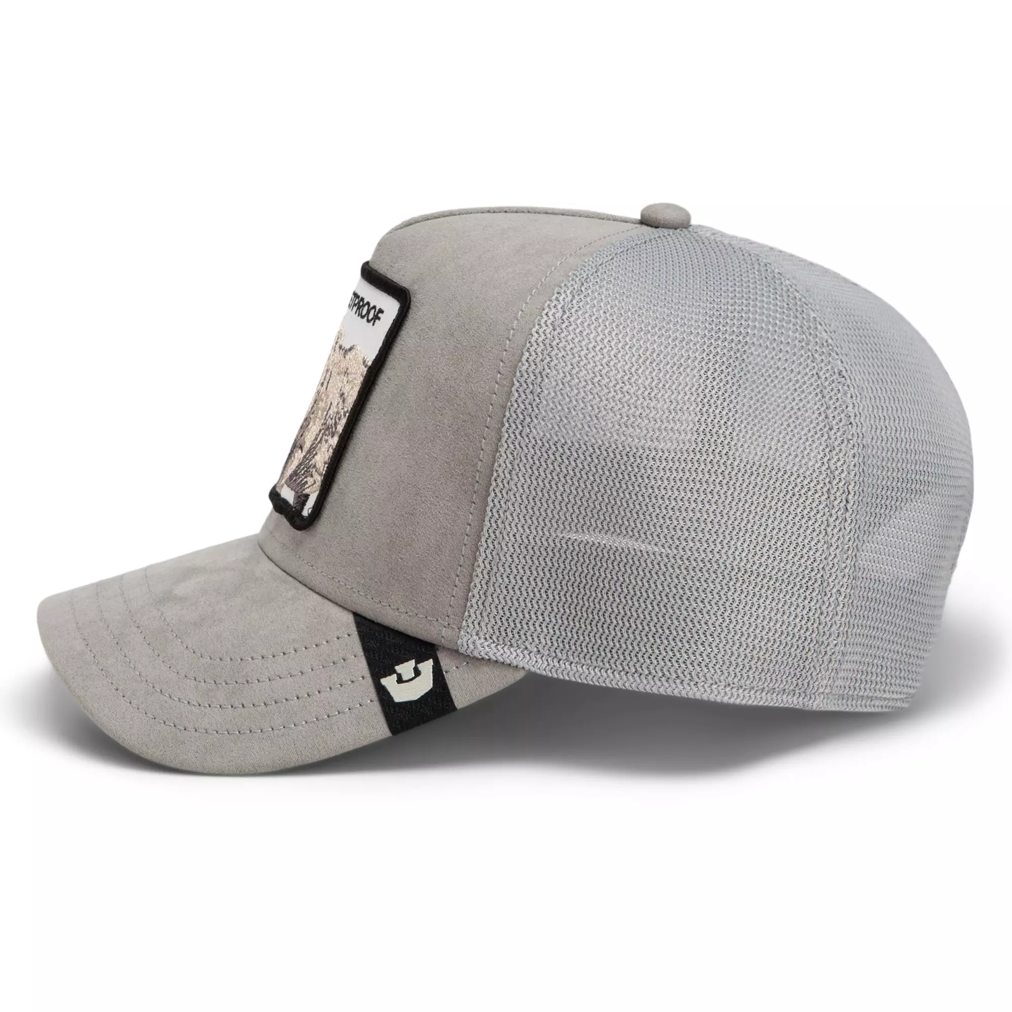 Goorin Bros Suede Rhino Trucker Hat - Grey - GREY