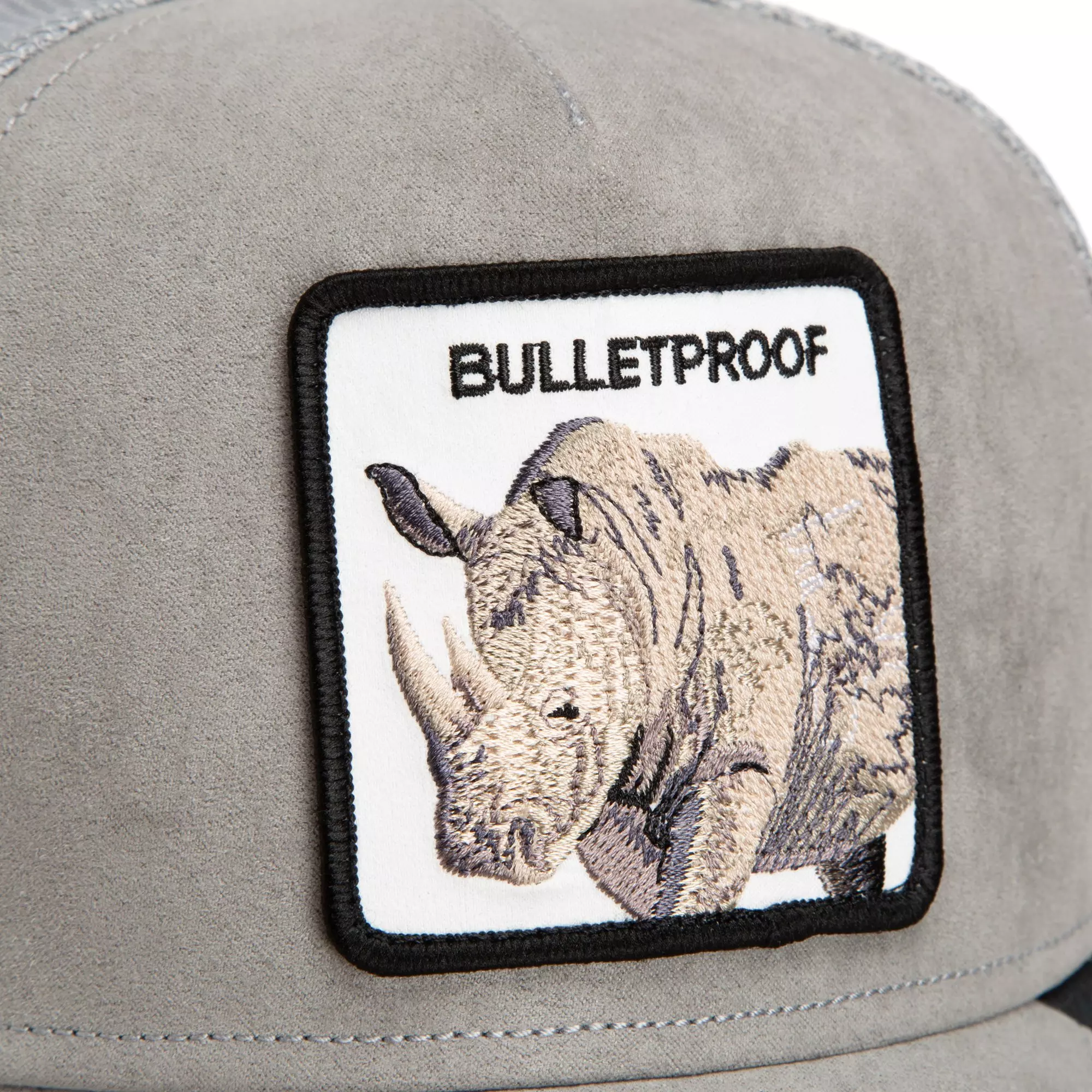 Goorin Bros Suede Rhino Trucker Hat - Grey - GREY