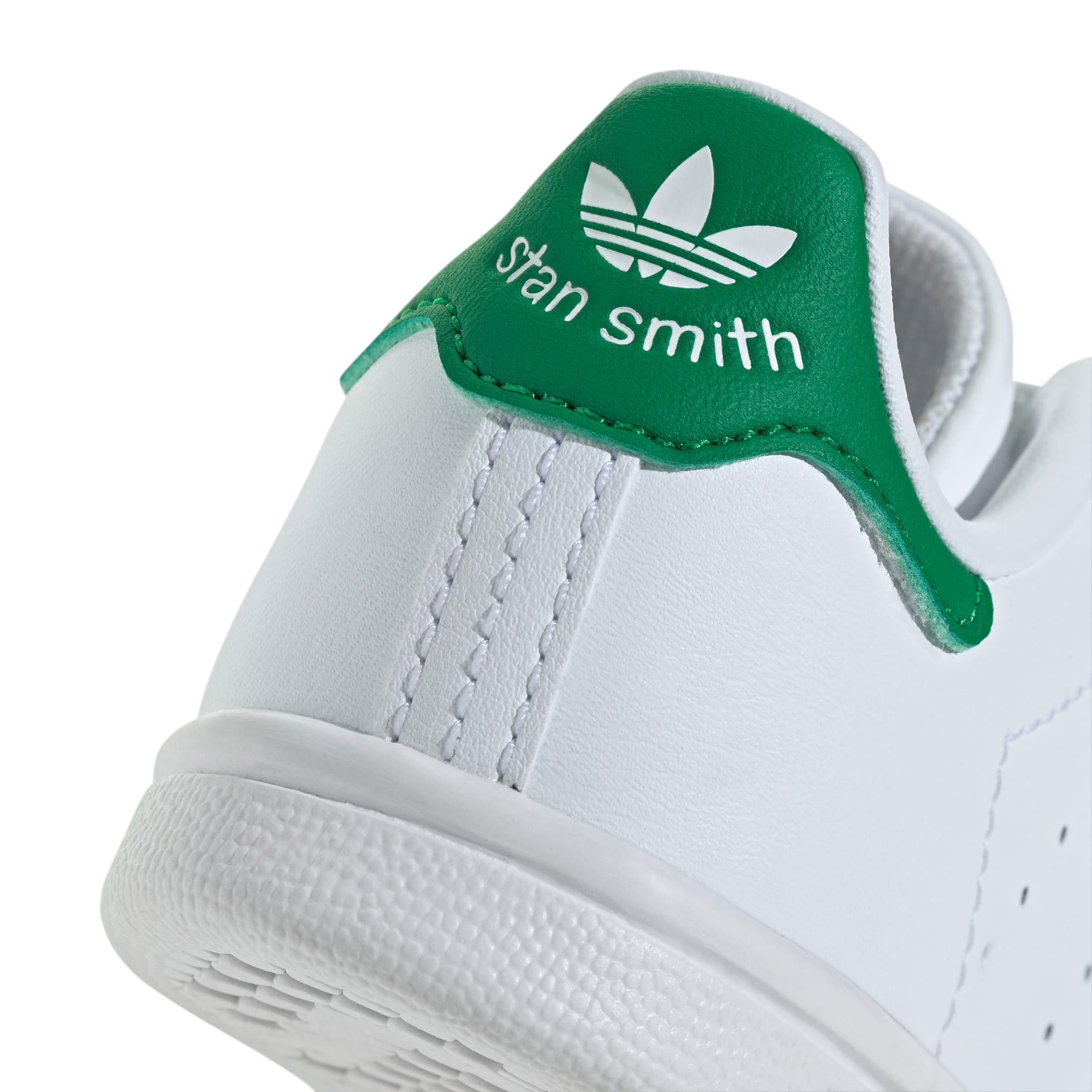 adidas Originals Stan Smith OG "White/Green" Toddler Boys' Shoe - WHITE/GREEN Thumbnail View 7