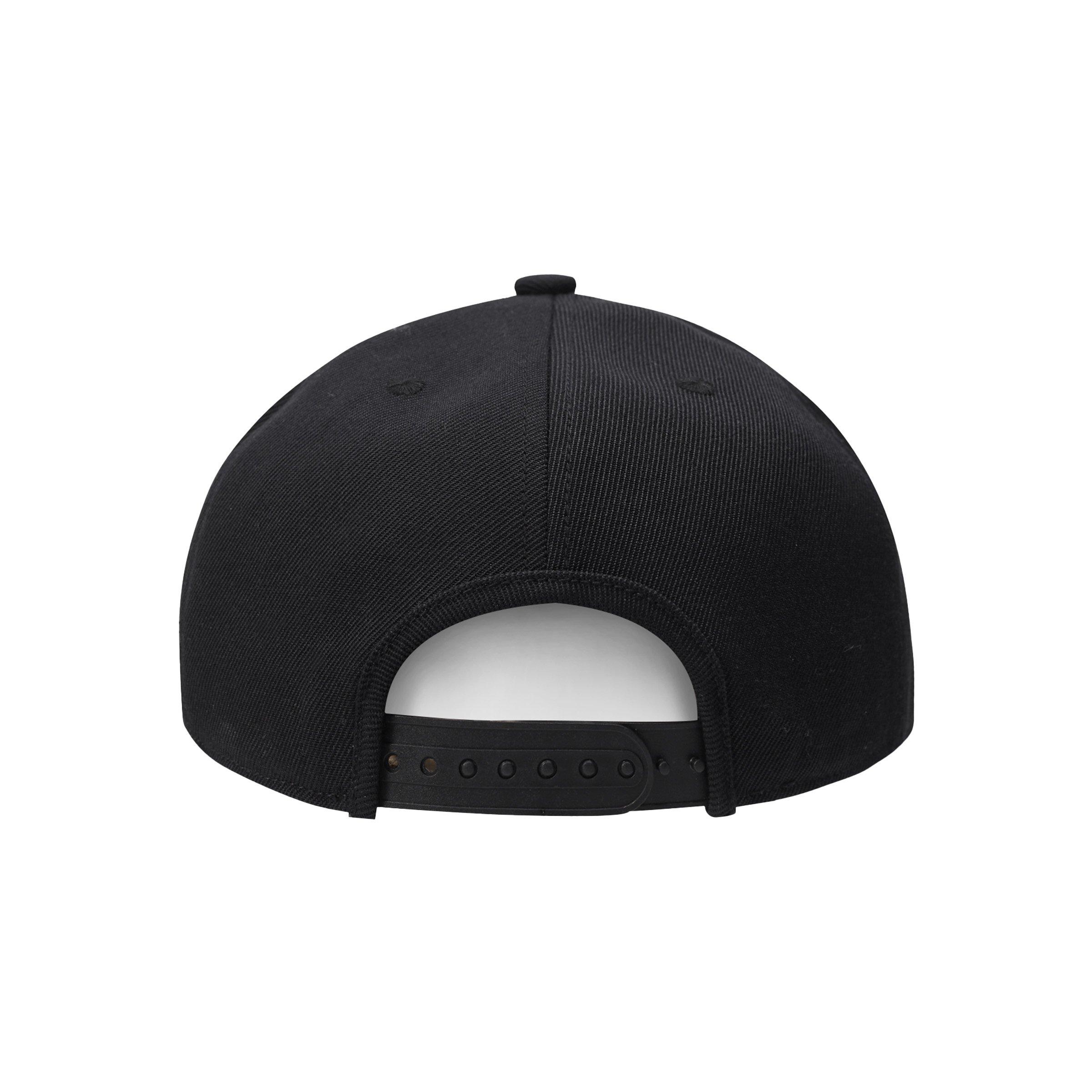 L/AB c/o Off-White Pinch Front Snapback Hat - Black - BLACK
