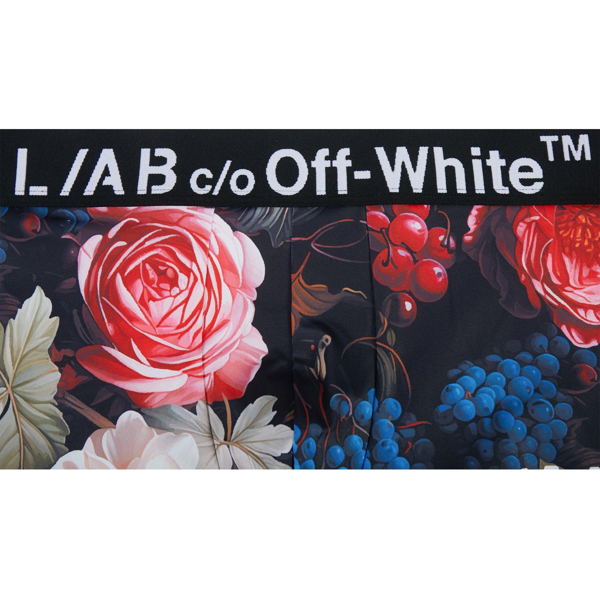 L/AB c/o Off-White Men's Floral Underwear - BLACK