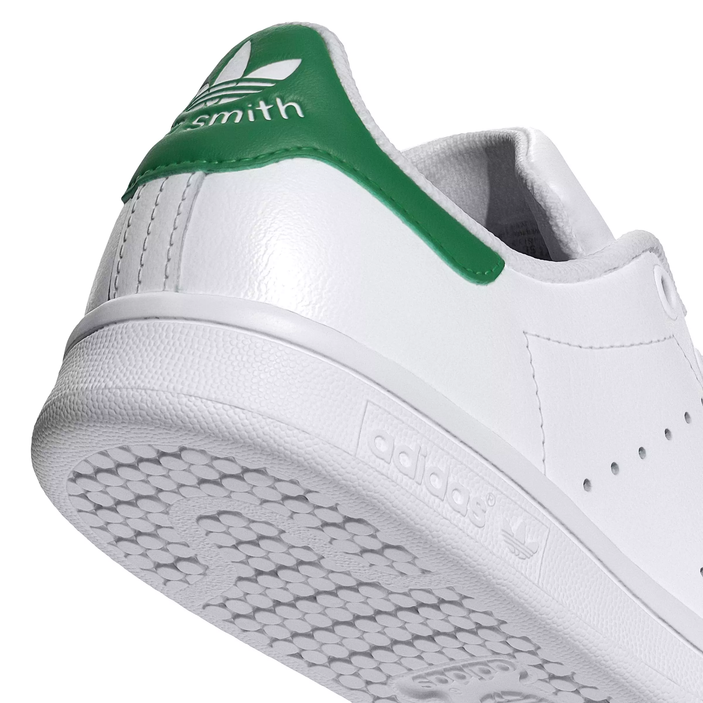 adidas Originals Stan Smith OG "White/Green" Grade School Boys' Shoe - WHITE