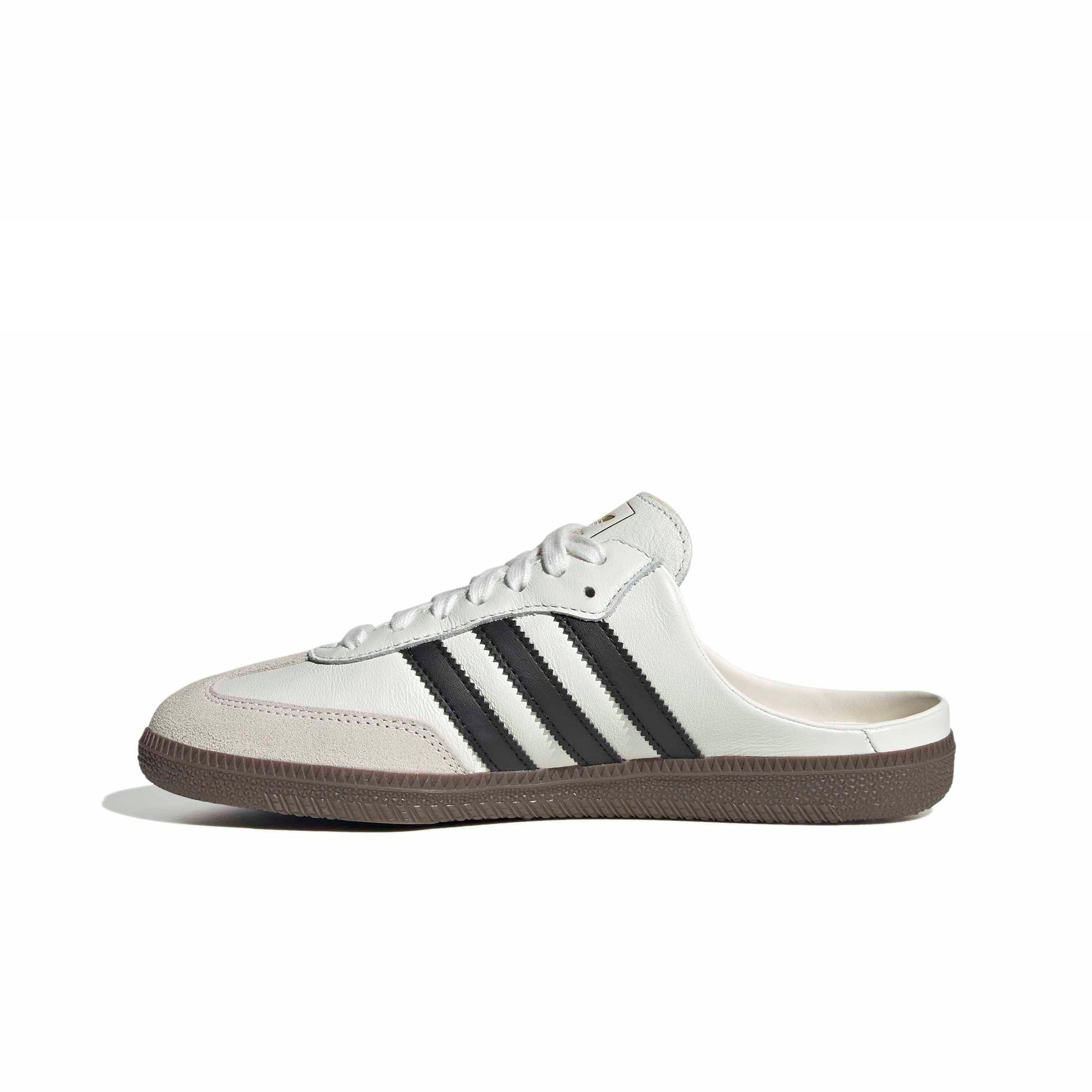 adidas Originals Samba OG "Cloud White/Core Black" Women's Mule - WHITE/BLACK