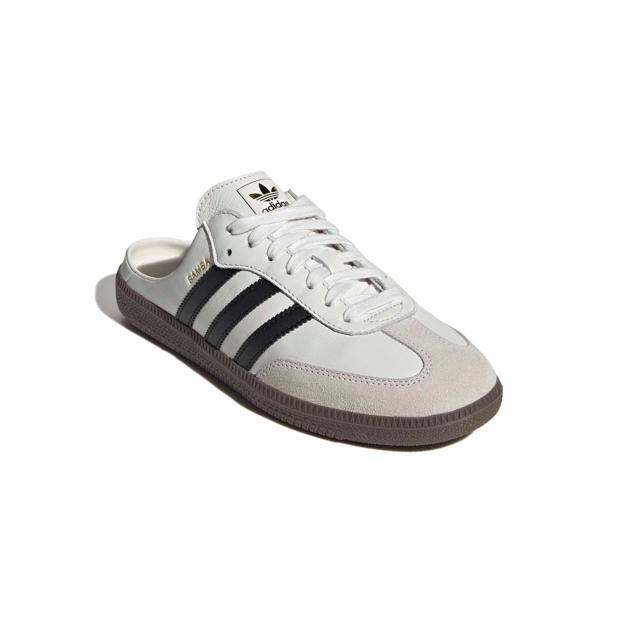 adidas Originals Samba OG "Cloud White/Core Black" Women's Mule - WHITE/BLACK