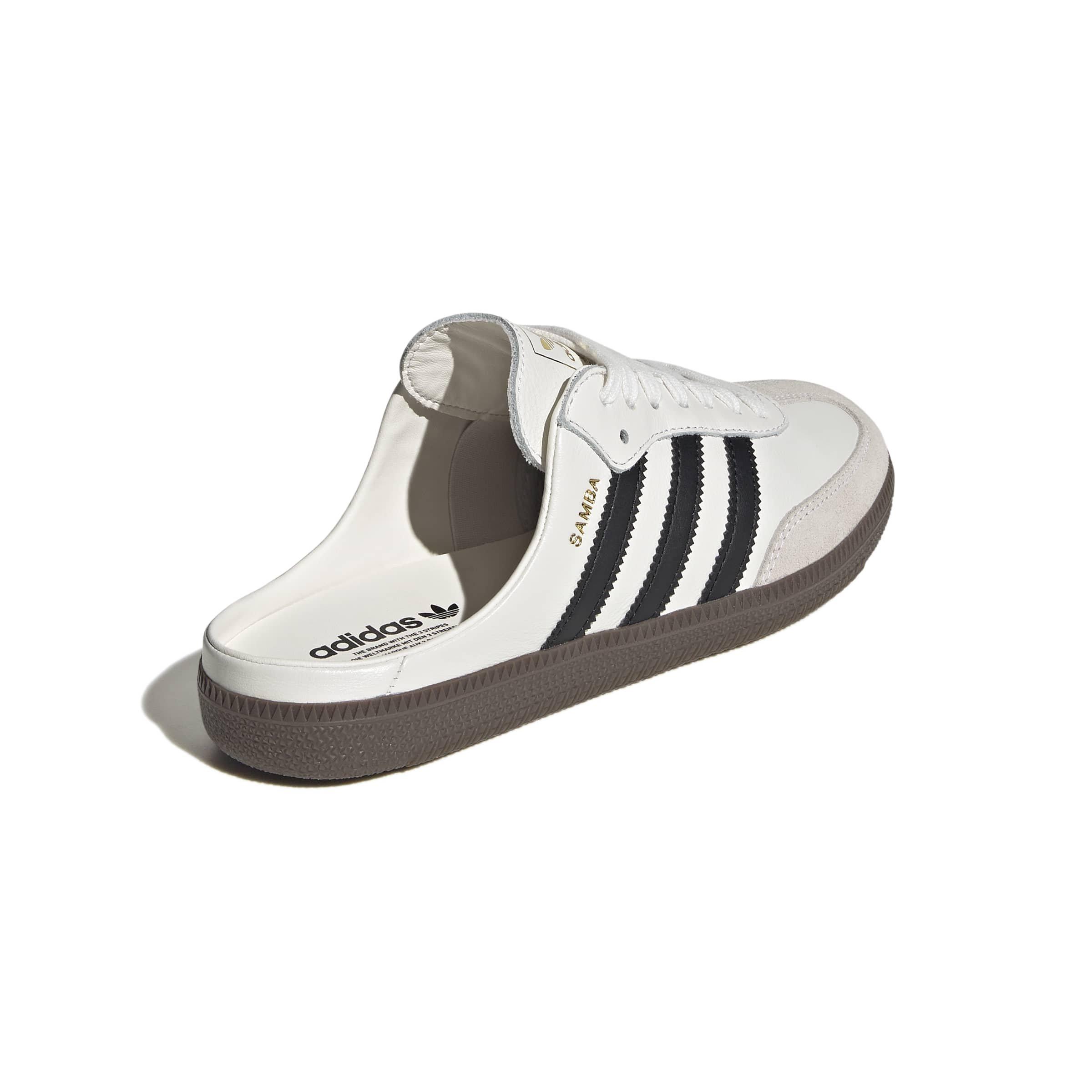 adidas Originals Samba OG "Cloud White/Core Black" Women's Mule - WHITE/BLACK