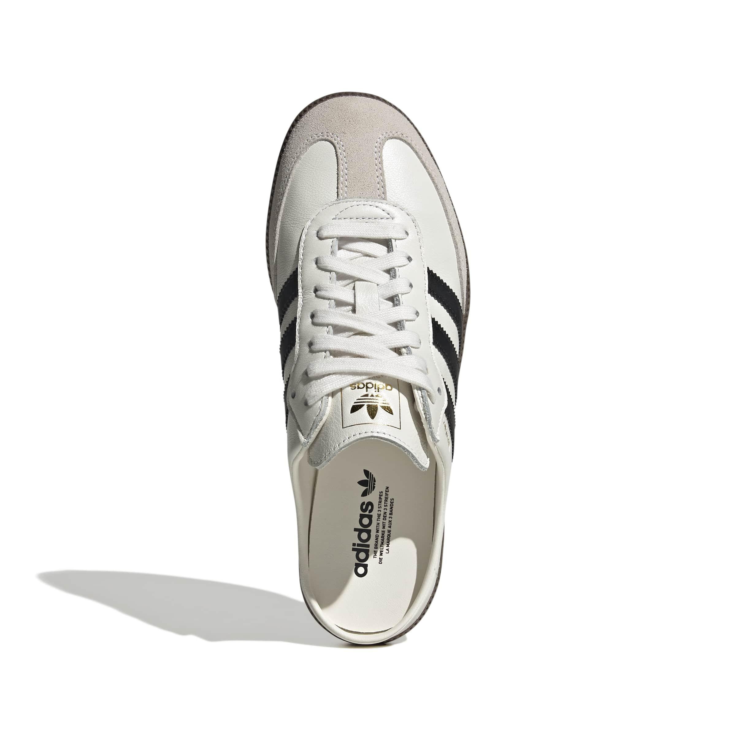 adidas Originals Samba OG "Cloud White/Core Black" Women's Mule - WHITE/BLACK