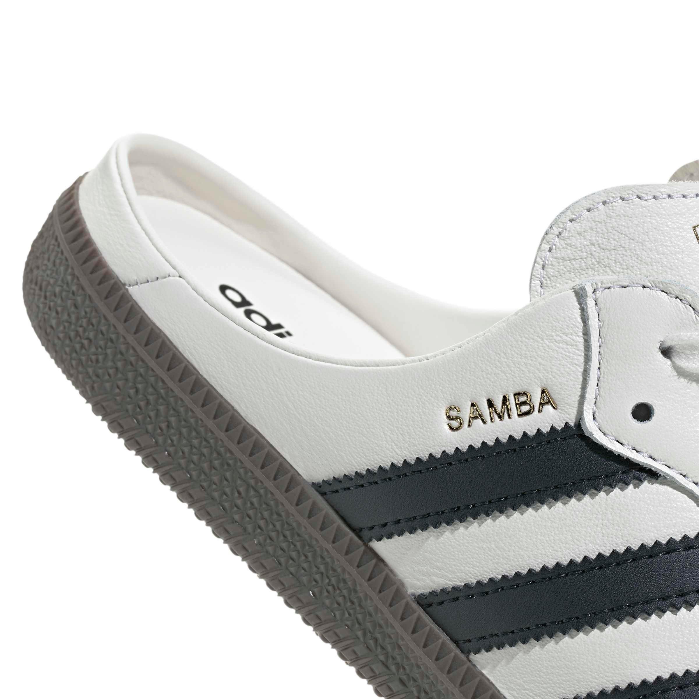 adidas Originals Samba OG "Cloud White/Core Black" Women's Mule - WHITE/BLACK