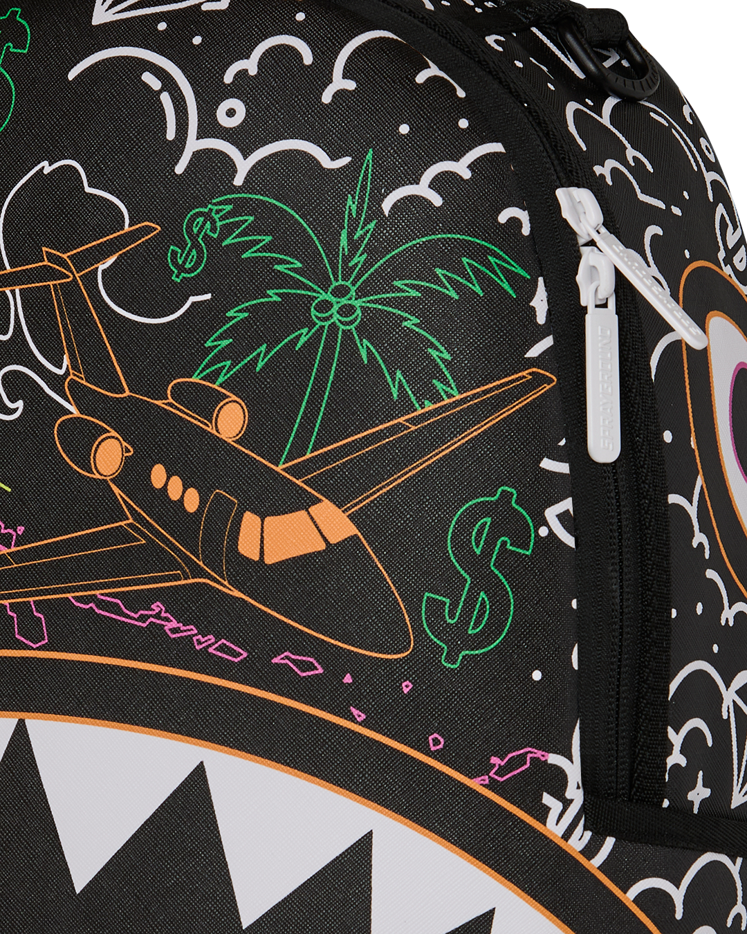 Sprayground Doodle Jet Backpack - Black - BLACK