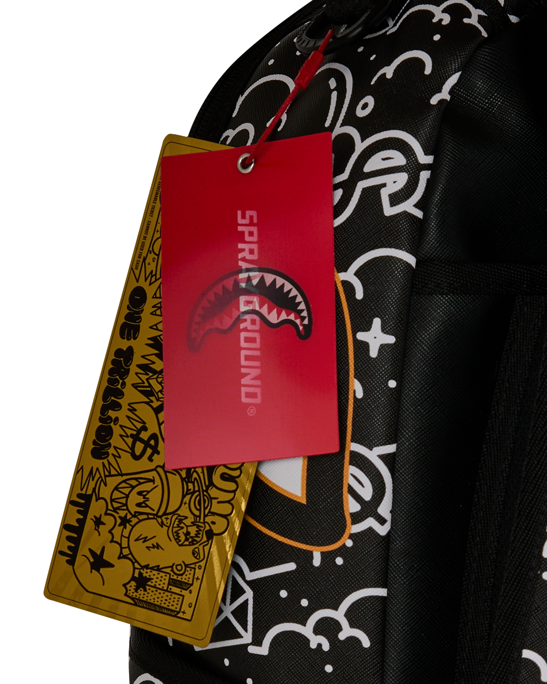Sprayground Doodle Jet Backpack - Black - BLACK