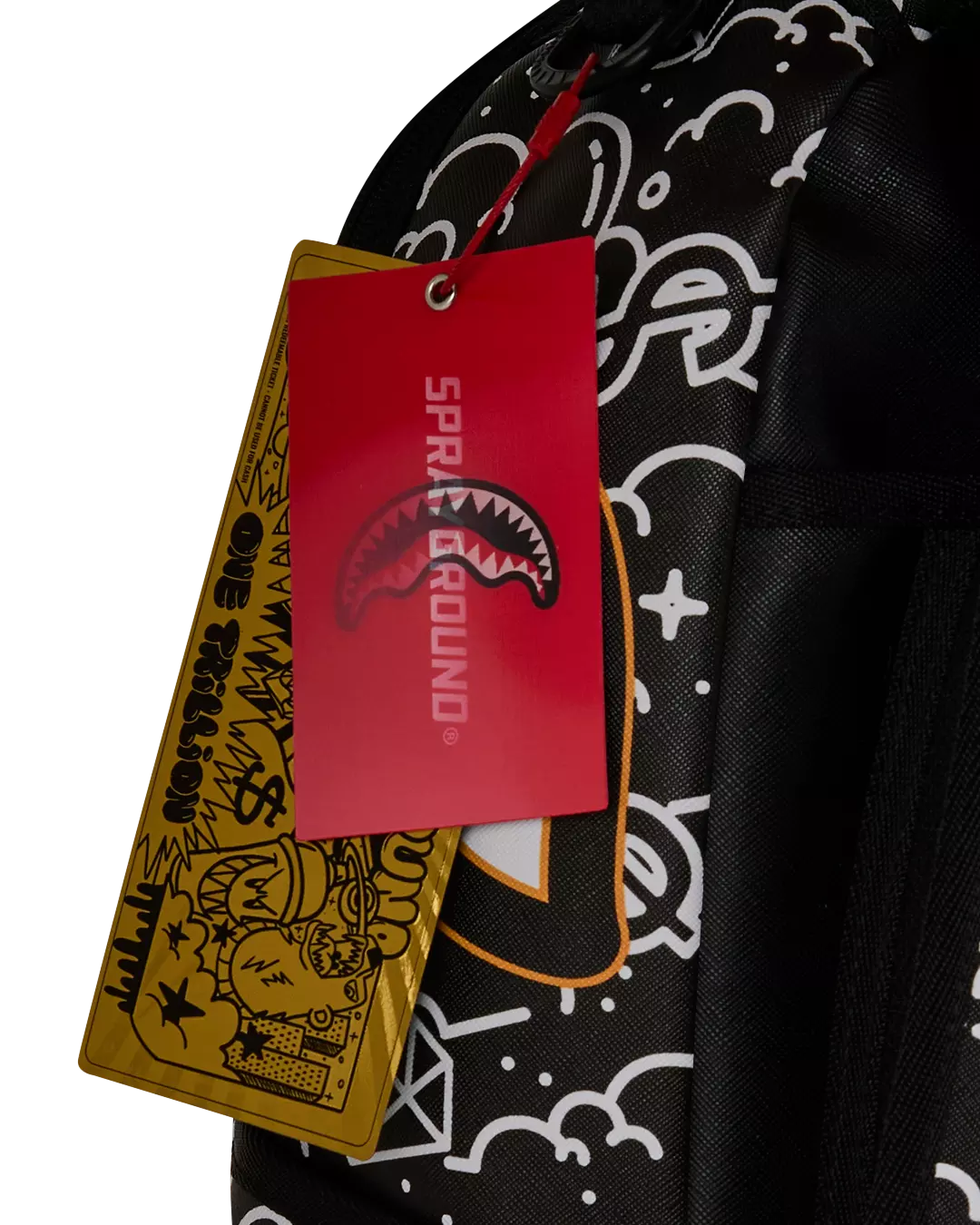 Sprayground Doodle Jet Backpack - Black - BLACK