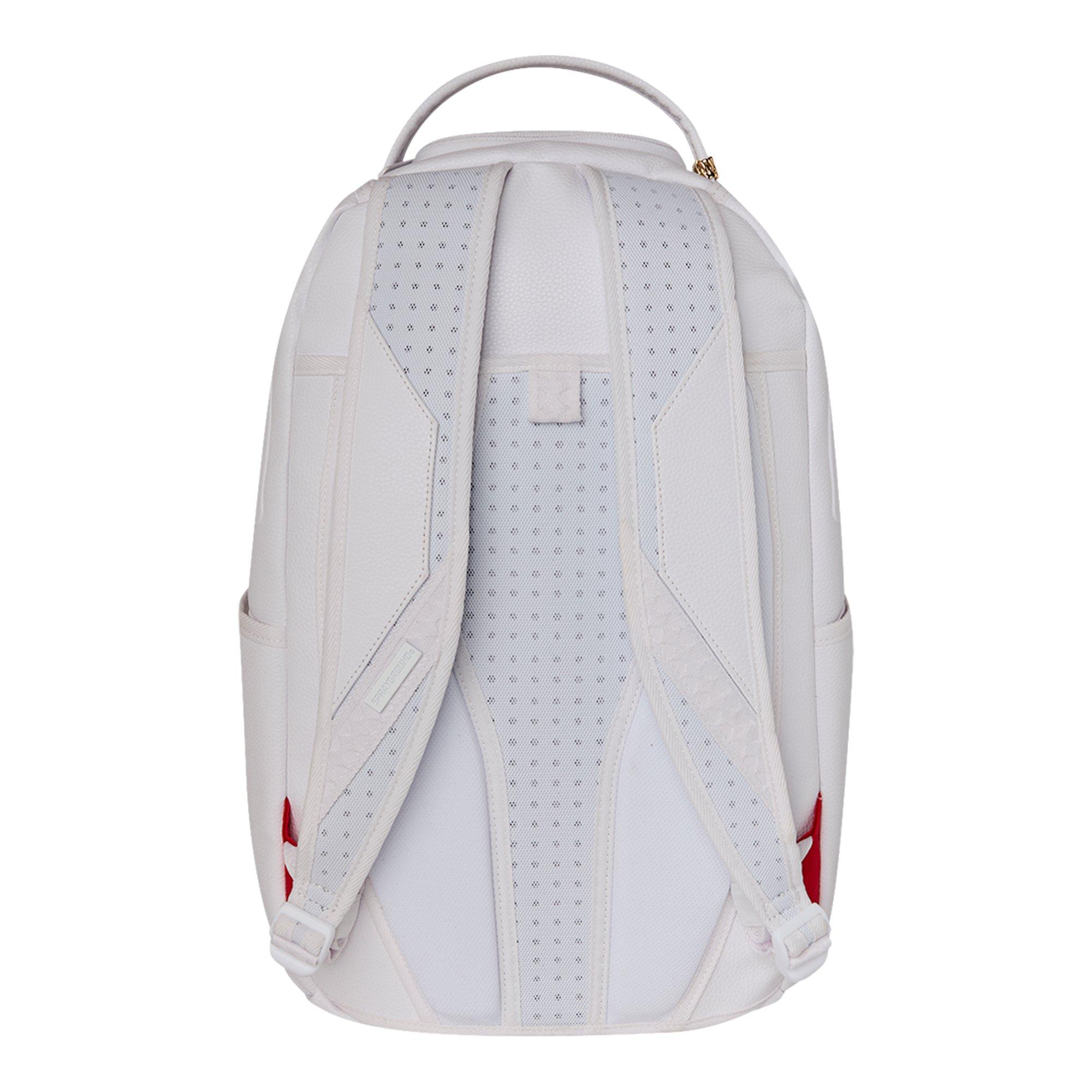Sprayground Shark Central Tags Backpack - White - WHITE