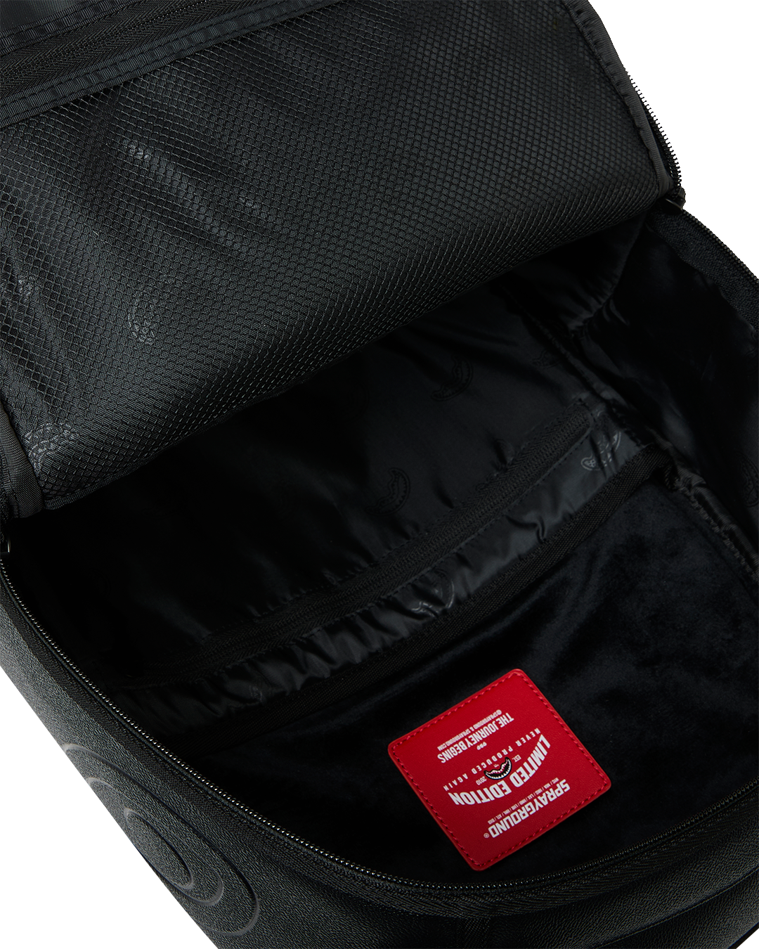 Sprayground Shark Central Fancy Backpack - Black  - BLACK