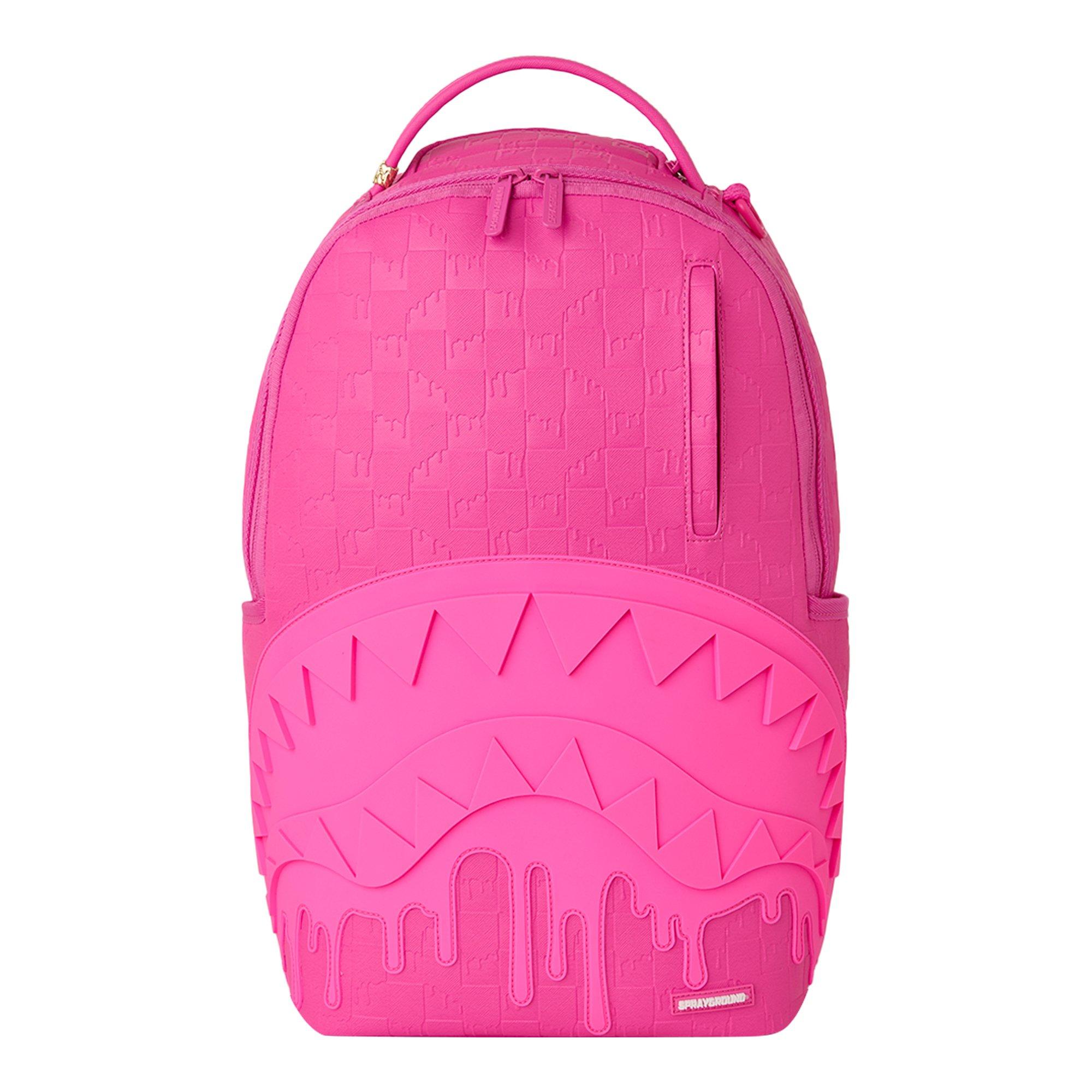 Sprayground Emboss Drip Check Backpack - Pink - PINK