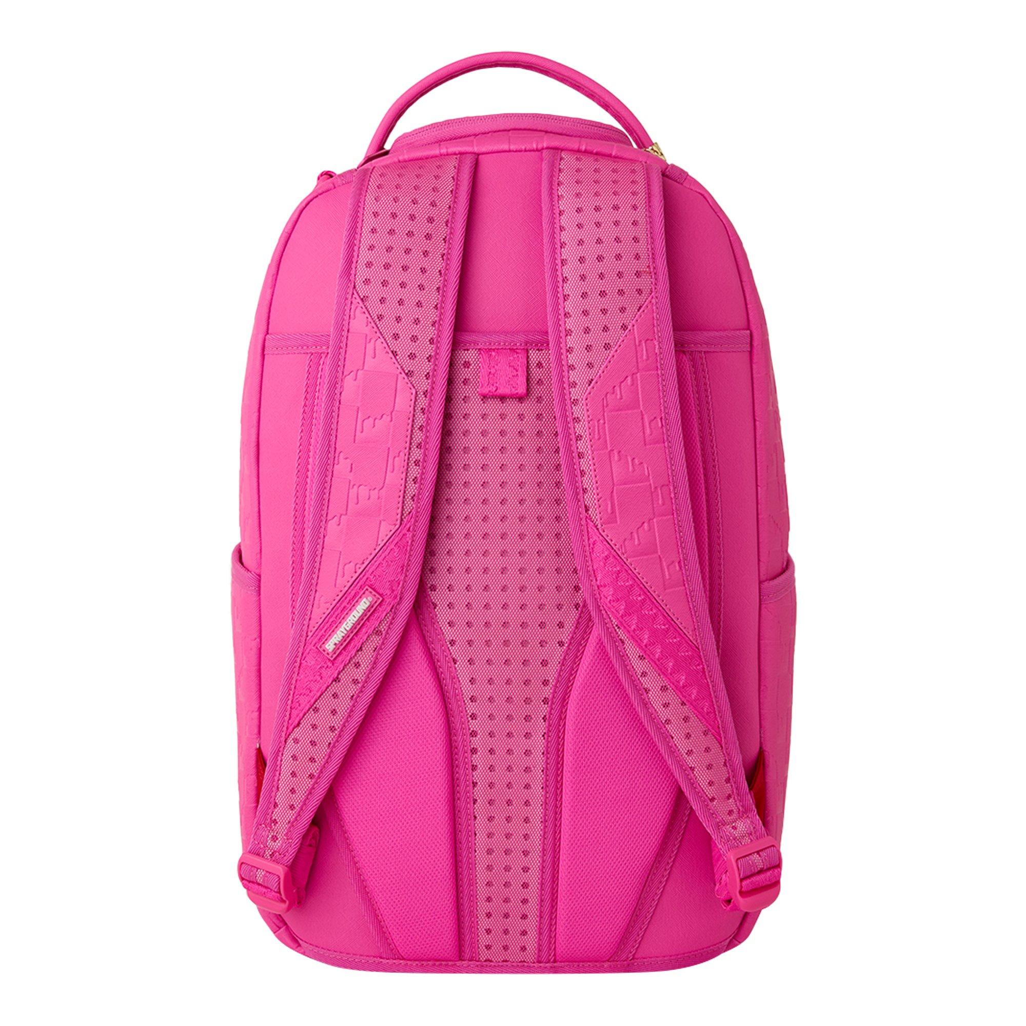 Sprayground Emboss Drip Check Backpack - Pink - PINK