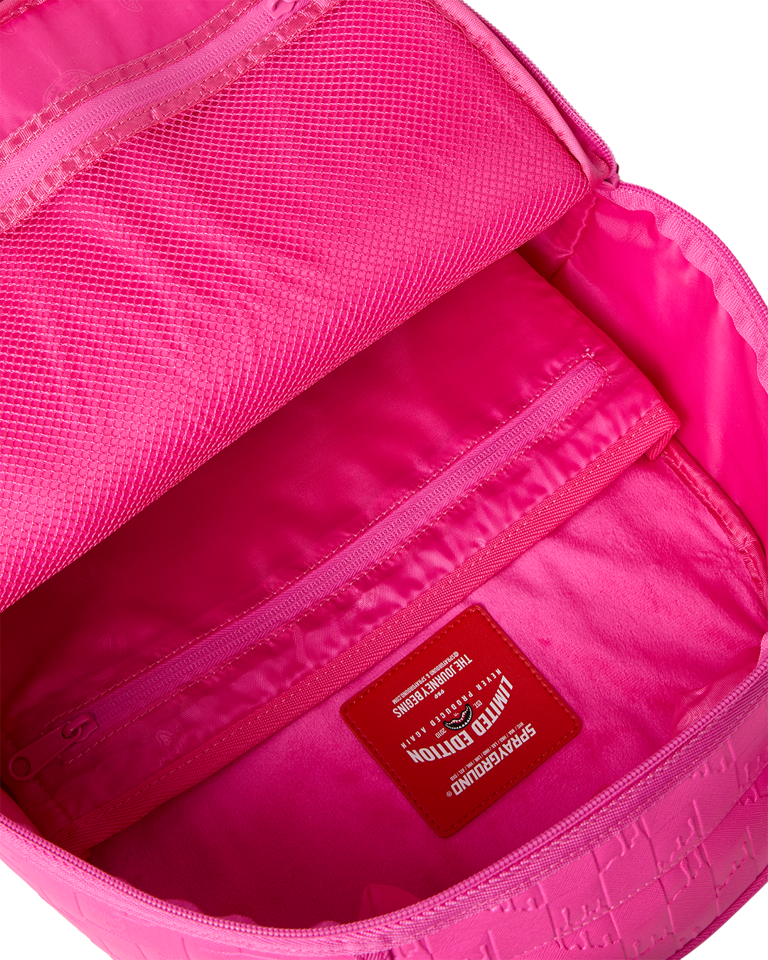 Sprayground Emboss Drip Check Backpack - Pink - PINK
