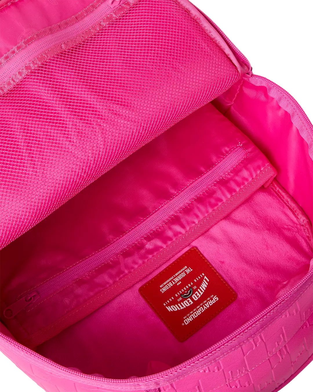 Sprayground Emboss Drip Check Backpack - Pink - PINK