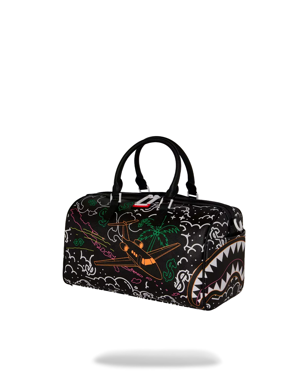 Sprayground Doodle Jet Mini Duffle Bag - Black - BLACK