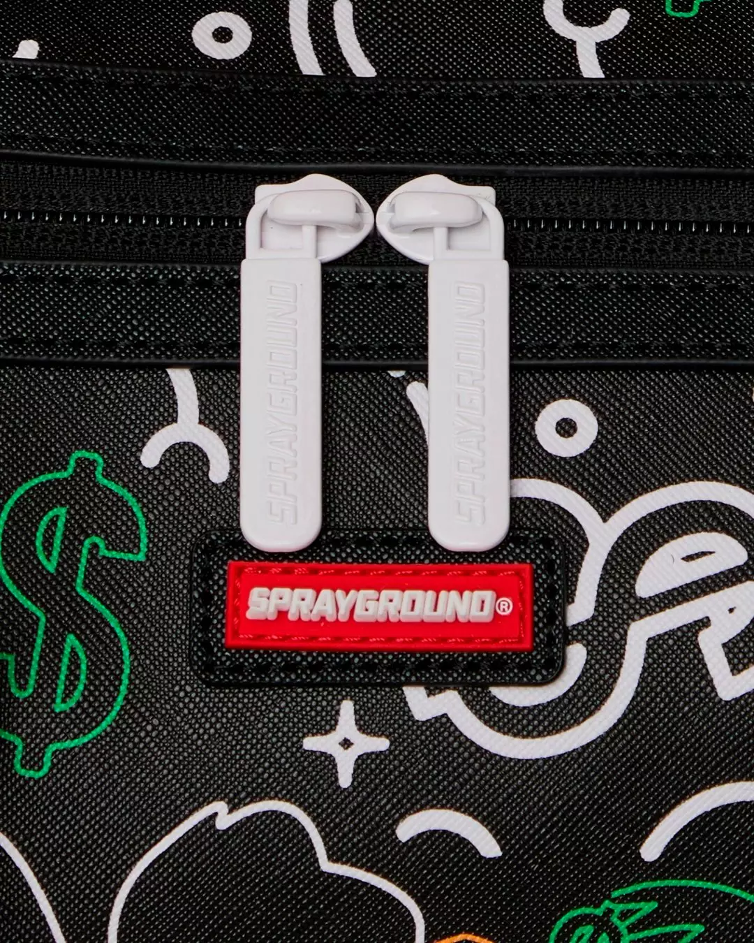 Sprayground Doodle Jet Mini Duffle Bag - Black - BLACK