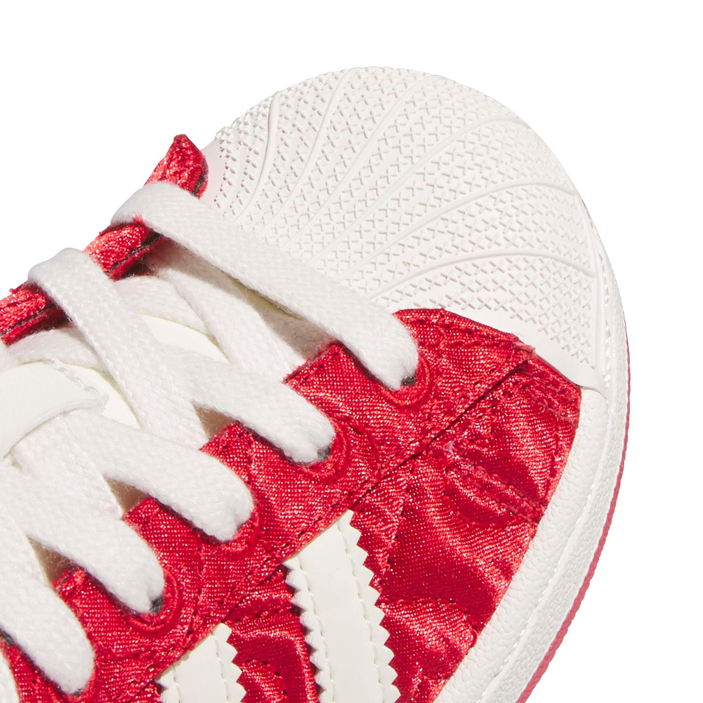 adidas Originals Superstar II "Better Scarlet/White/Core Black" Grade School Girls' Shoe - RED/WHITE