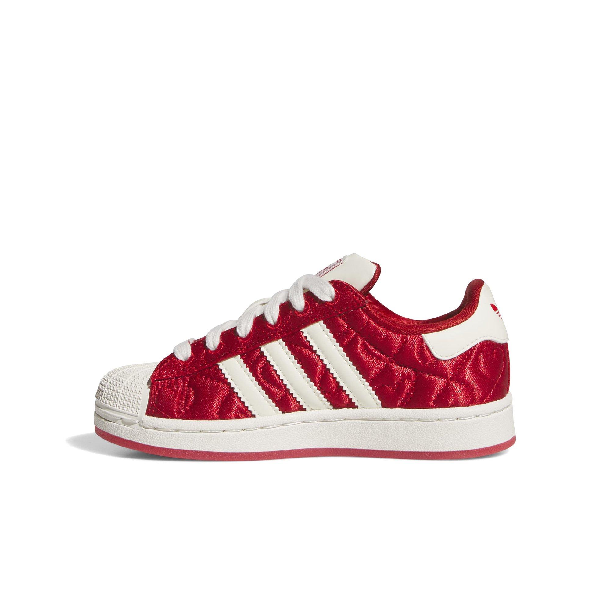adidas Originals Superstar II "Better Scarlet/White/Core Black" Preschool Girls' Shoe - RED/WHITE