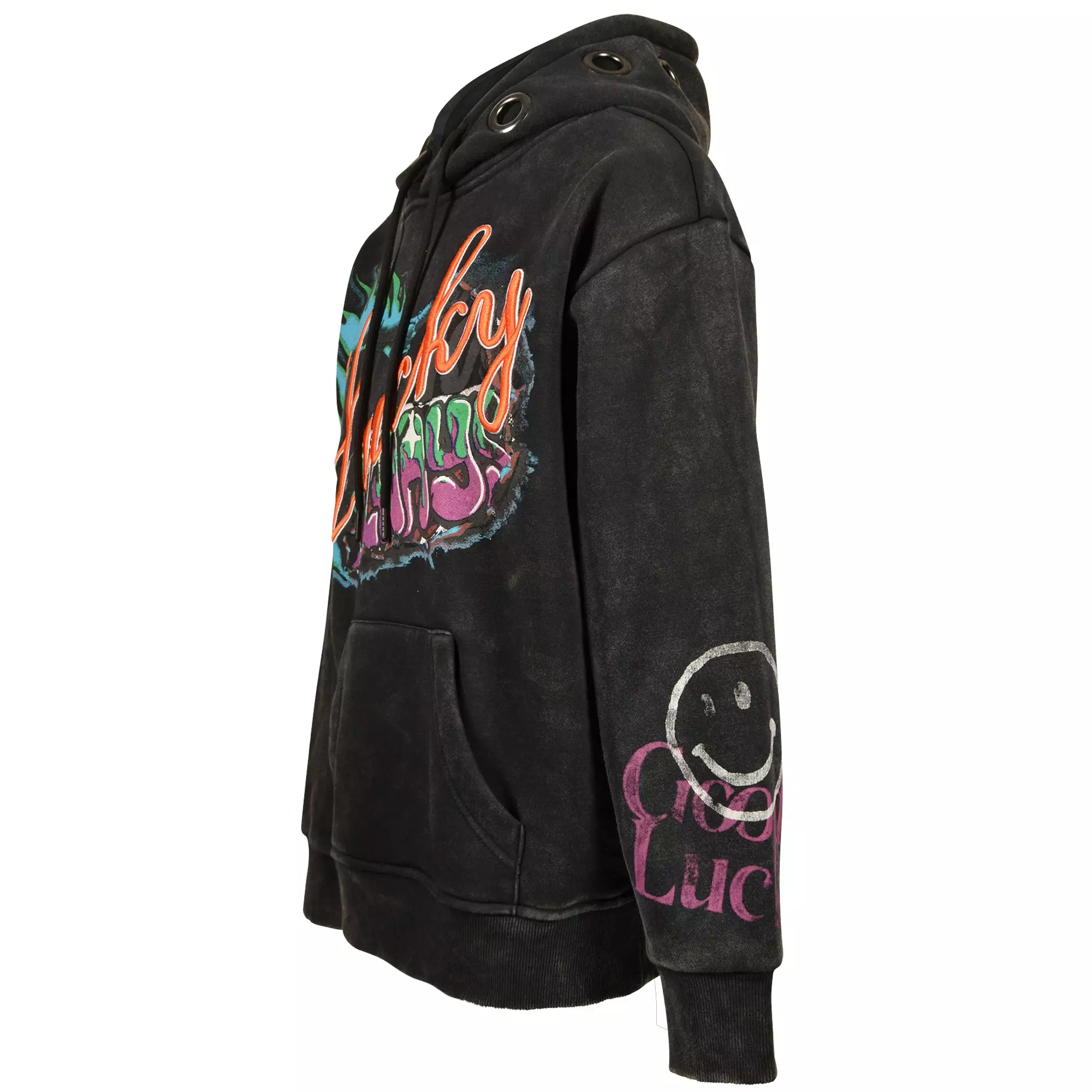 HO26 LUCKY ALWAYS HOODIE - GREY