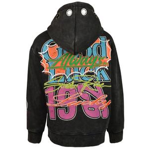 HO26 LUCKY ALWAYS HOODIE - GREY