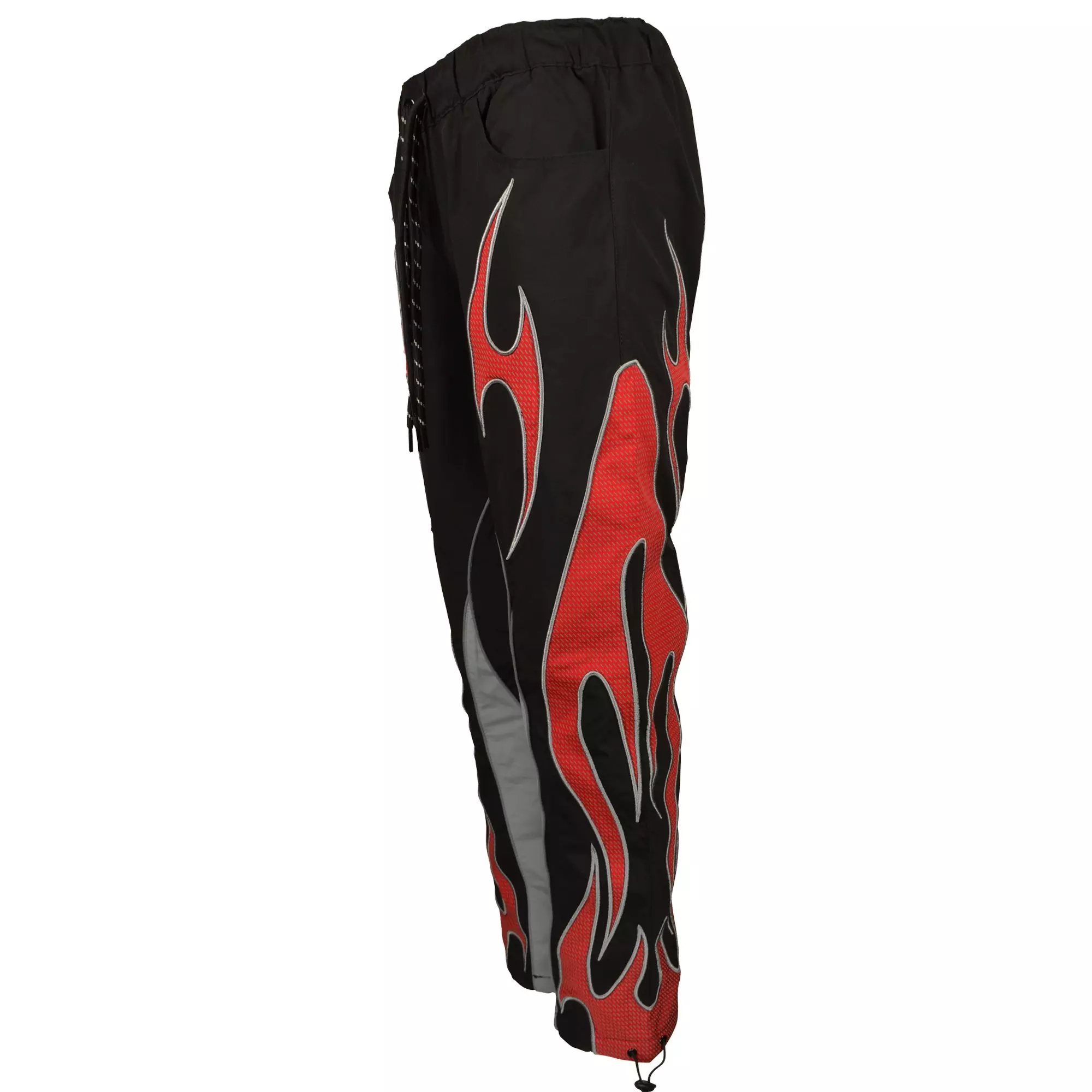 HO26 GEAR SHIFT WINDBREAKER PANT - BLACK/RED