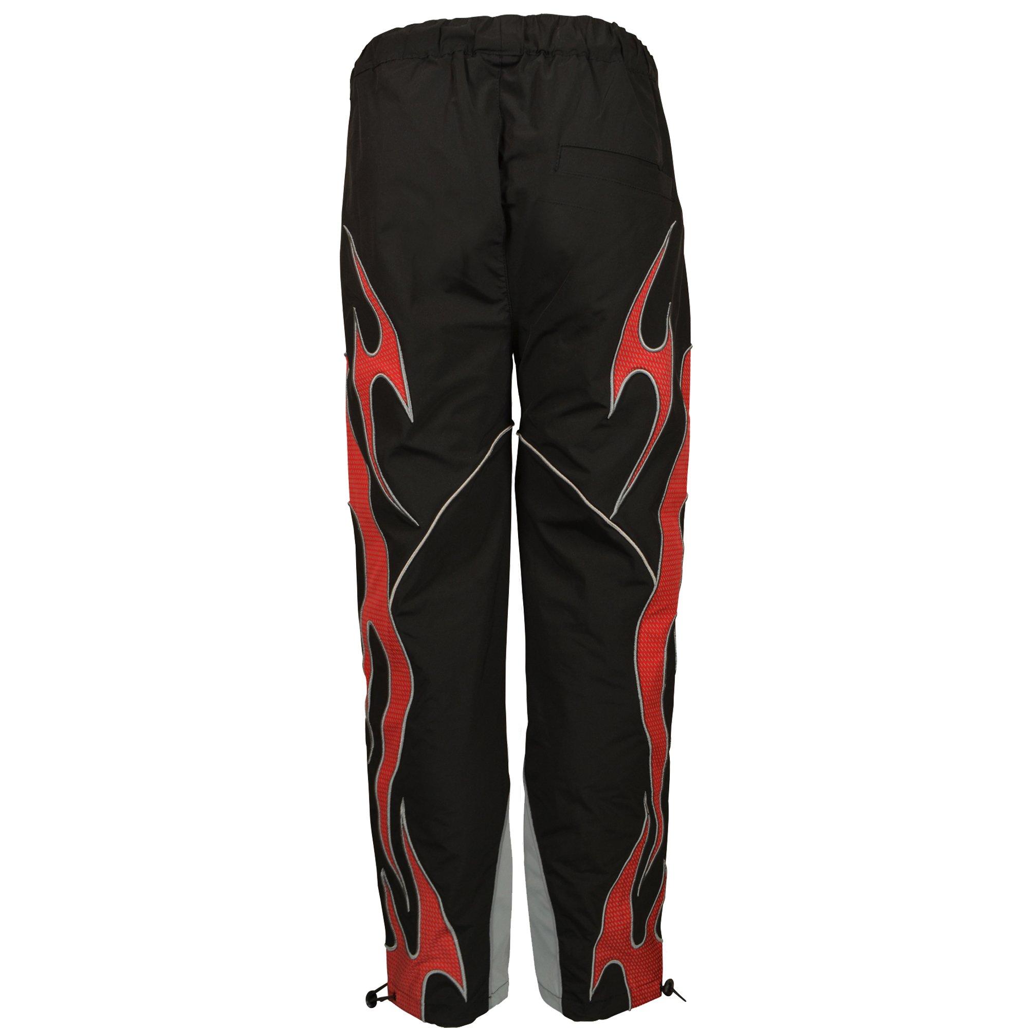 HO26 GEAR SHIFT WINDBREAKER PANT - BLACK/RED