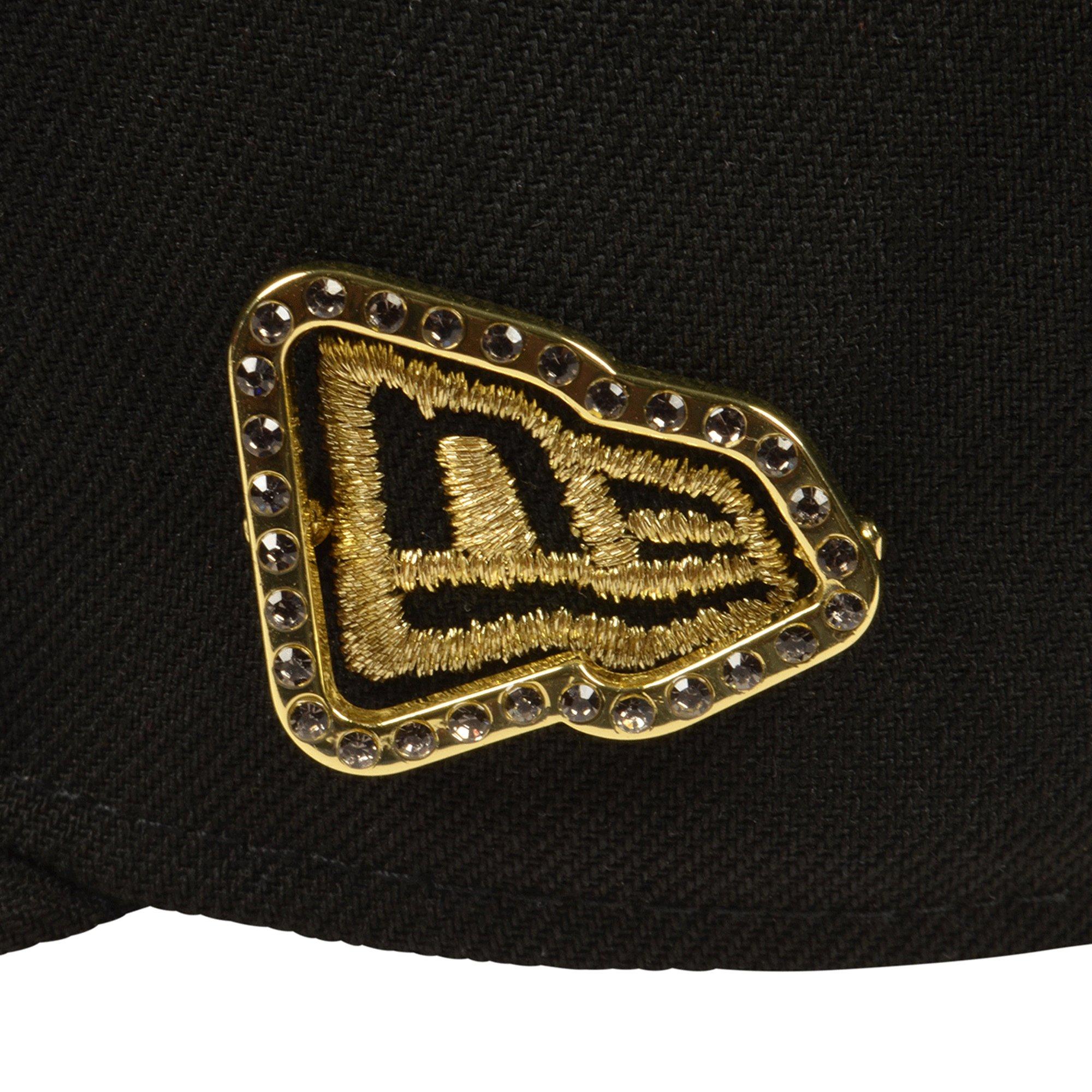 New Era Los Angeles Dodgers 9FIFTY Charm Snapback Hat - Black/Gold - BLACK/GOLD