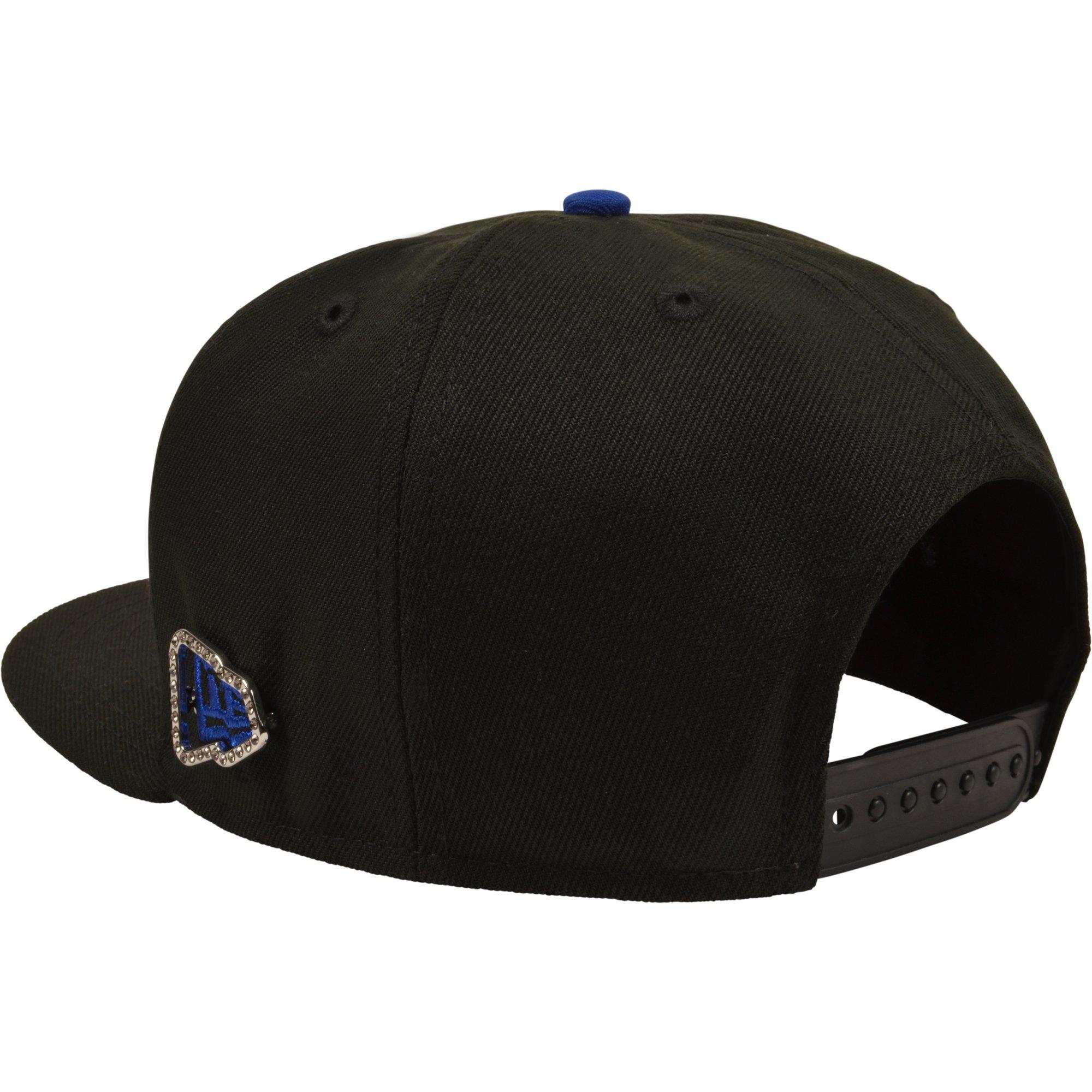 New Era Atlanta Braves 9FIFTY Charm Snapback Hat - Black/Royal - BLACK/ROYAL