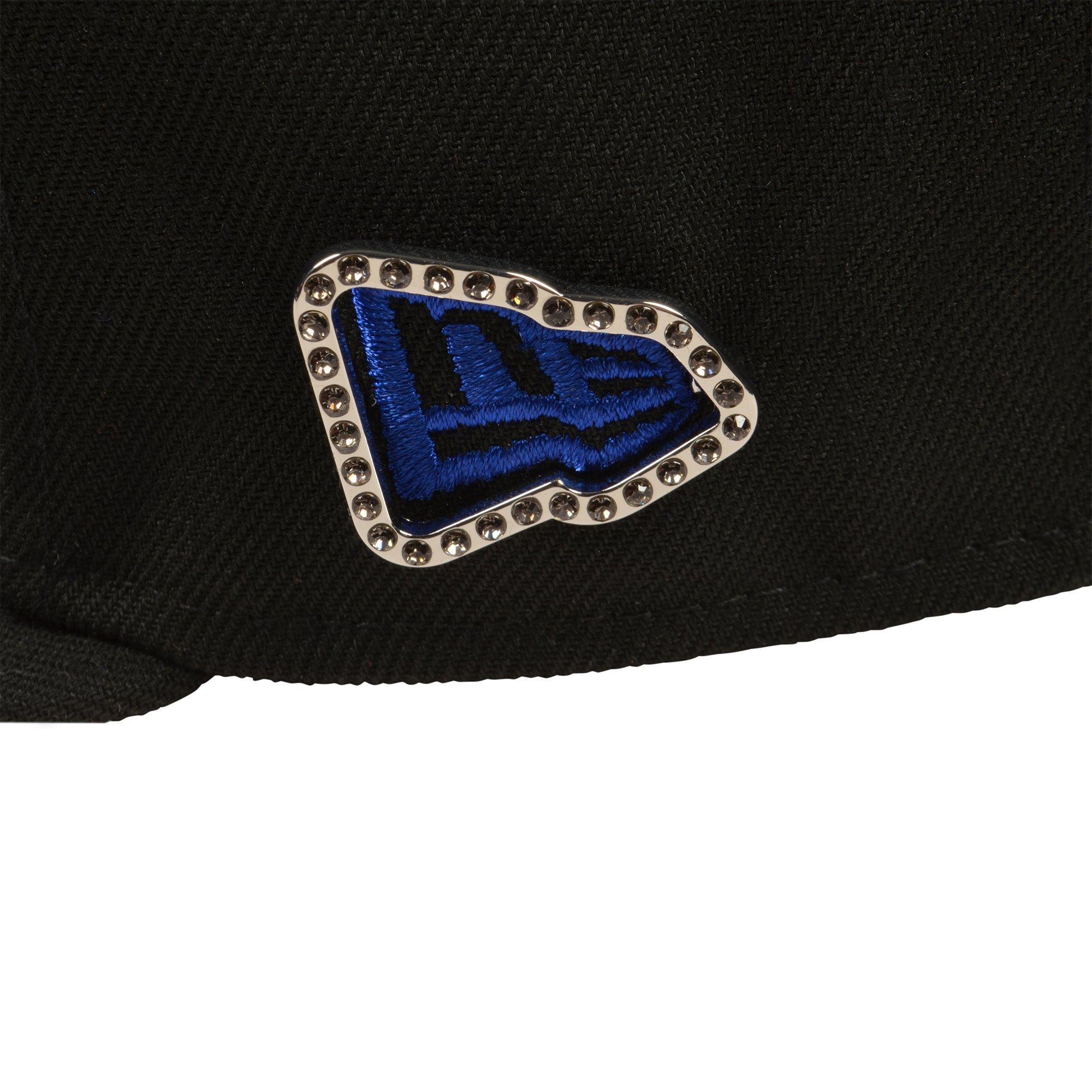 New Era Atlanta Braves 9FIFTY Charm Snapback Hat - Black/Royal - BLACK/ROYAL