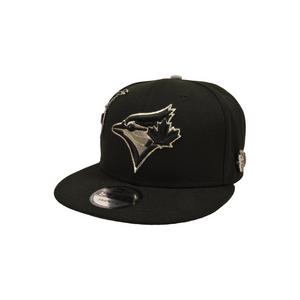 New Era Toronto Blue Jays 9FIFTY Charm Snapback Hat - Black/Silver - BLACK/SILVER