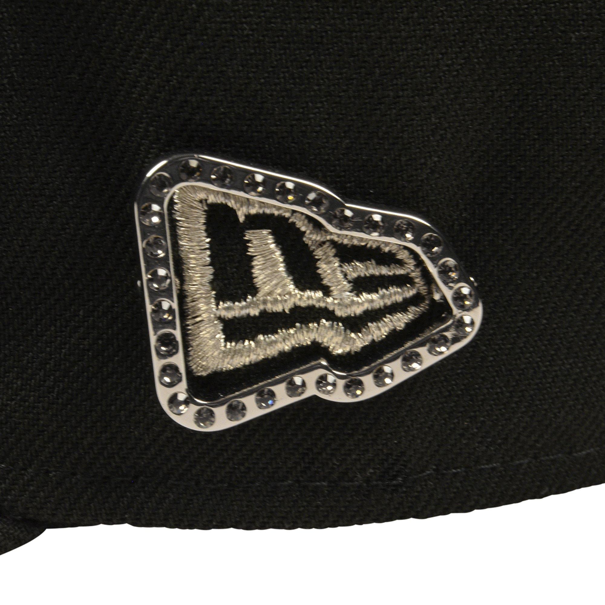 New Era Toronto Blue Jays 9FIFTY Charm Snapback Hat - Black/Silver - BLACK/SILVER
