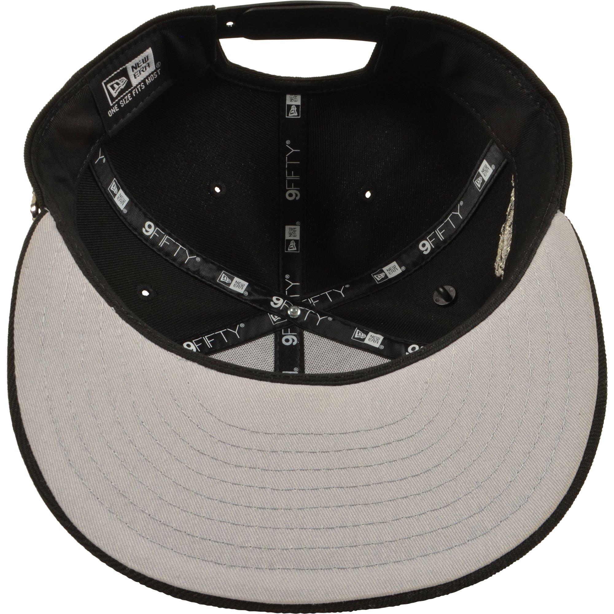 New Era Toronto Blue Jays 9FIFTY Charm Snapback Hat - Black/Silver - BLACK/SILVER