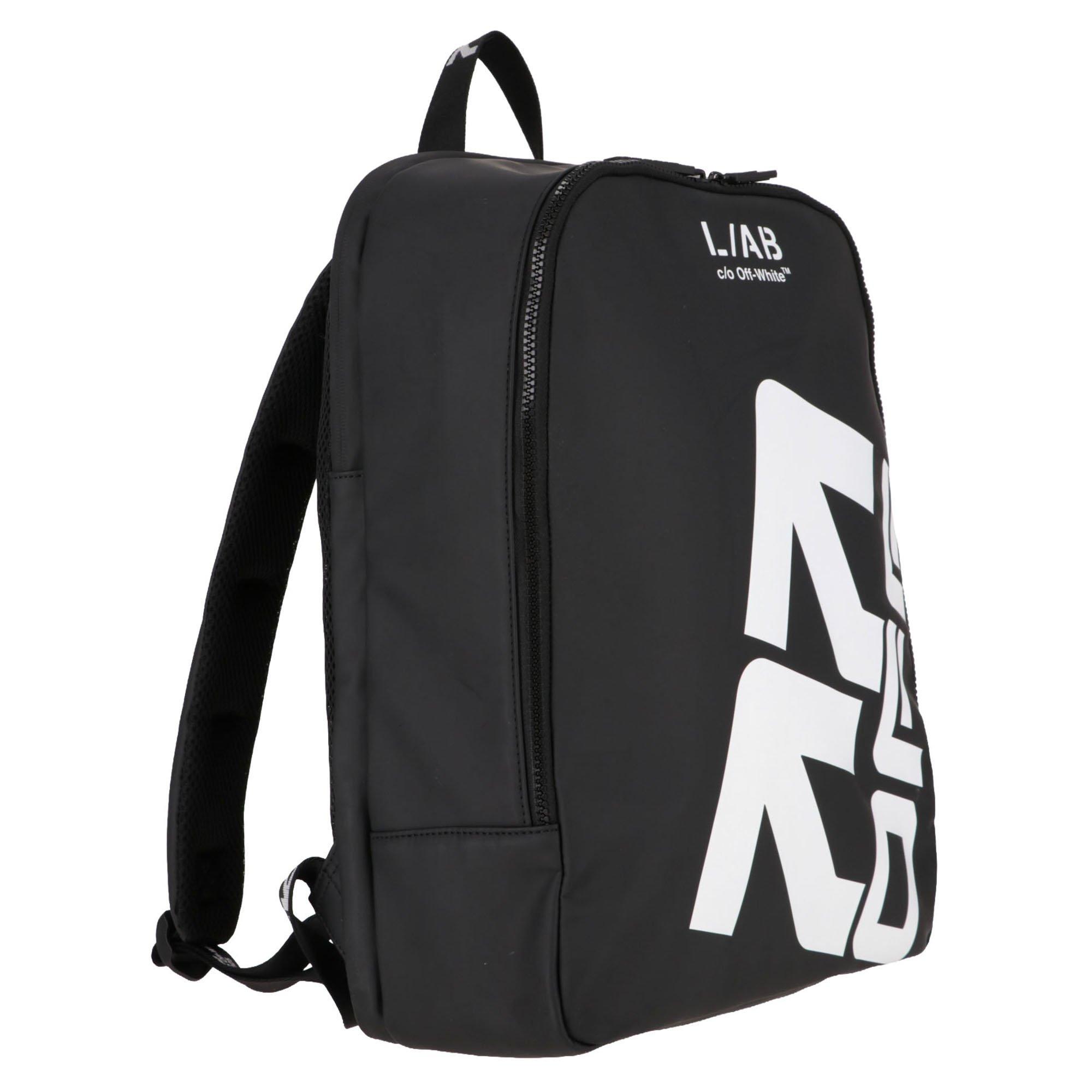 L/AB c/o Off-White Arrows Backpack - Black - BLACK