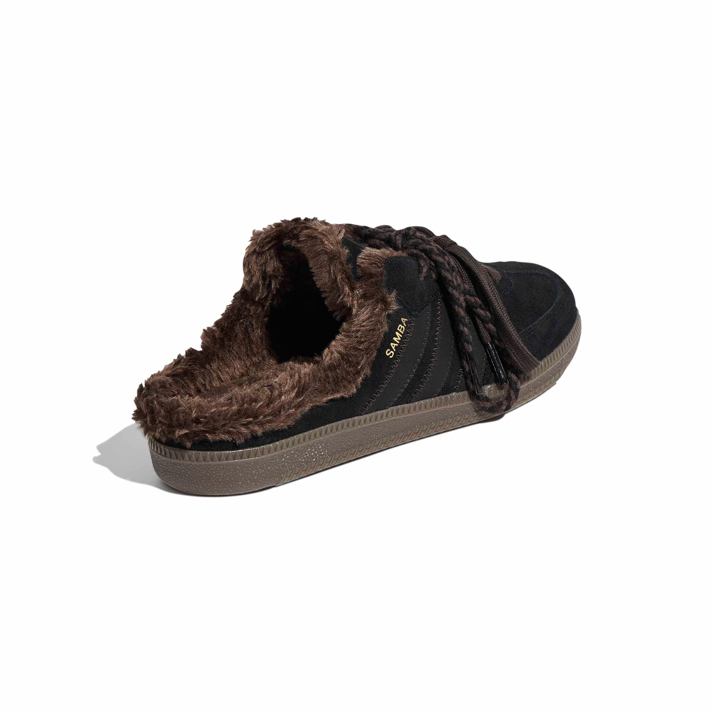 adidas Originals Samba OG "Core Black/Dark Brown" Women's Mule - BLACK/BROWN