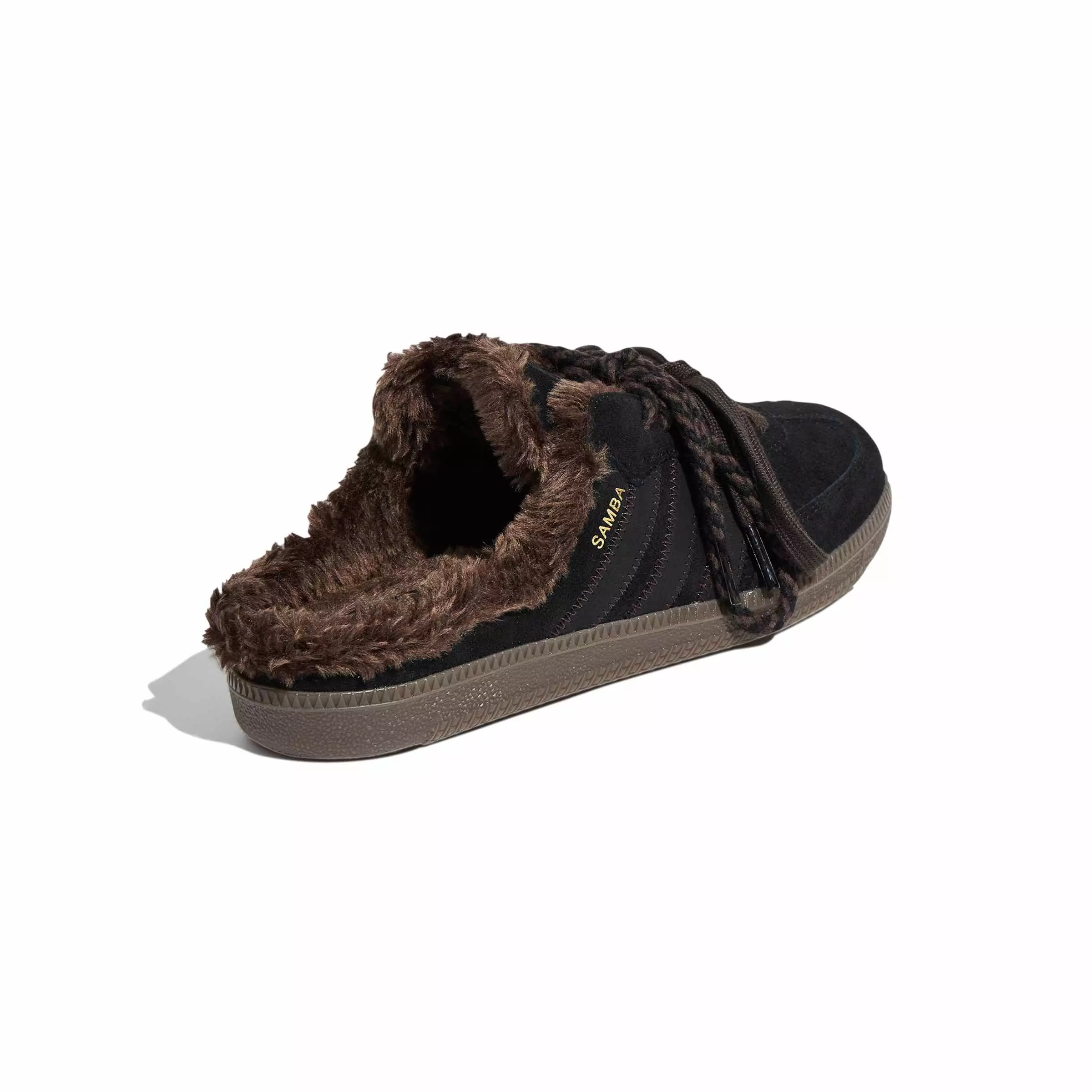 adidas Originals Samba OG "Core Black/Dark Brown" Women's Mule - BLACK/BROWN