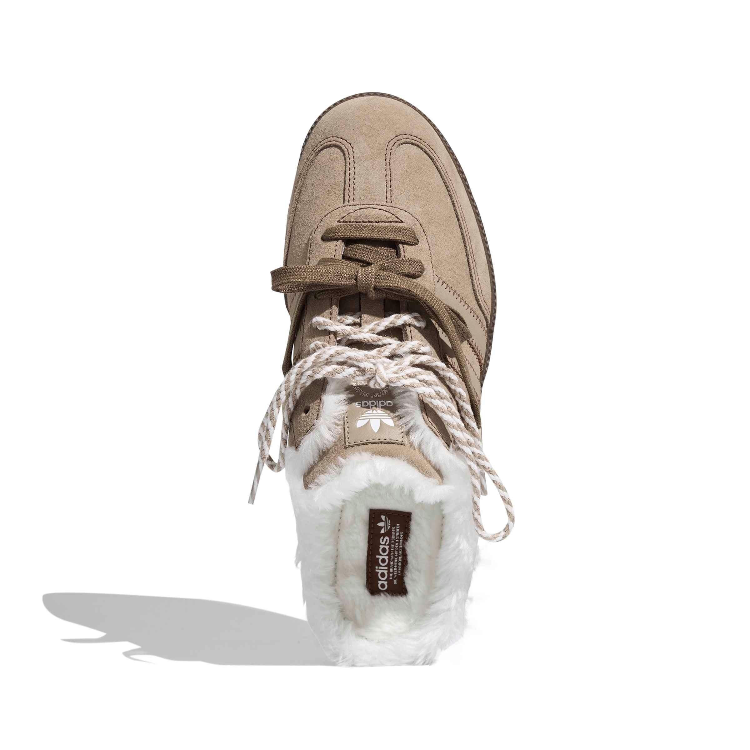 adidas Originals Samba OG "Preloved Brown/Core White/Gold Metallic" Women's Mule - BROWN/WHITE
