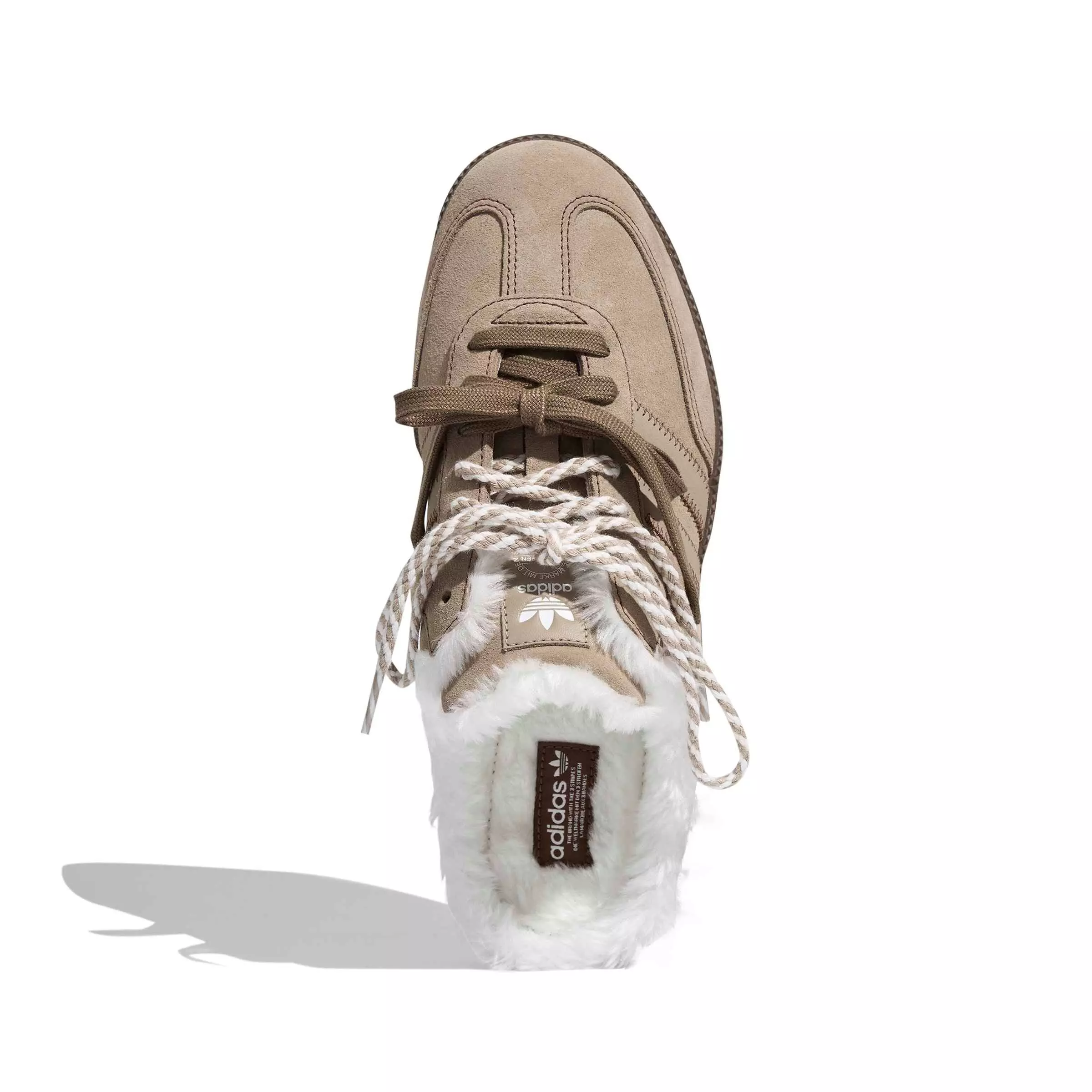 adidas Originals Samba OG "Preloved Brown/Core White/Gold Metallic" Women's Mule - BROWN/WHITE