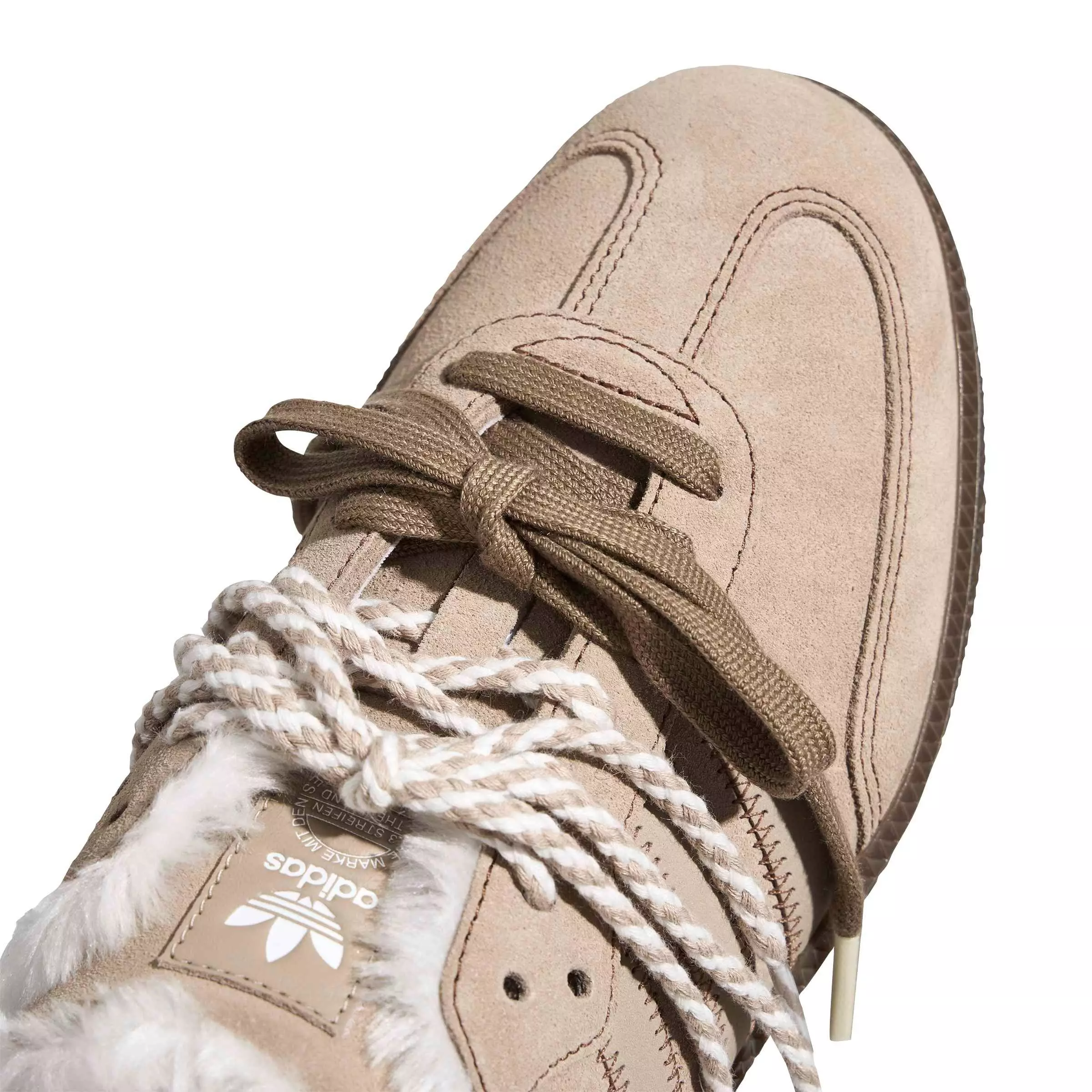 adidas Originals Samba OG "Preloved Brown/Core White/Gold Metallic" Women's Mule - BROWN/WHITE