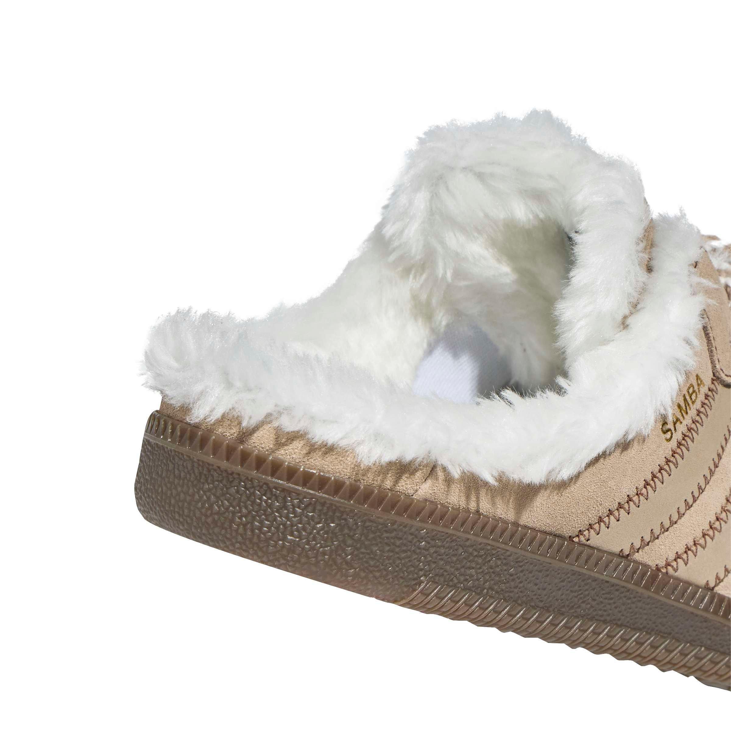 adidas Originals Samba OG "Preloved Brown/Core White/Gold Metallic" Women's Mule - BROWN/WHITE