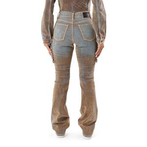 HO26 FLOCKED DENIM PANT - MULTI-COLOR