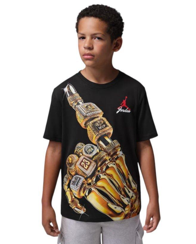 FA26 SKELETON RINGS TEE - BLACK