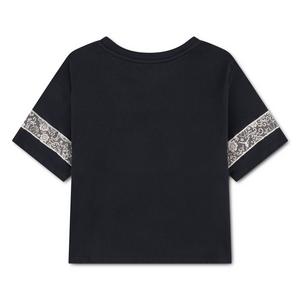 FA26 FLOWER LACE TEE - GREY