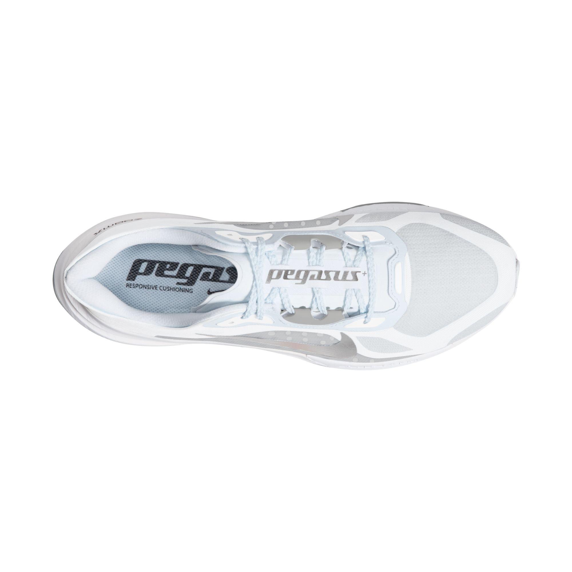 Nike Pegasus Plus 2 "Reflective Silver" Men's Road Running Shoe - WHITE/REFLECTIVE SLVR/GREY FOG