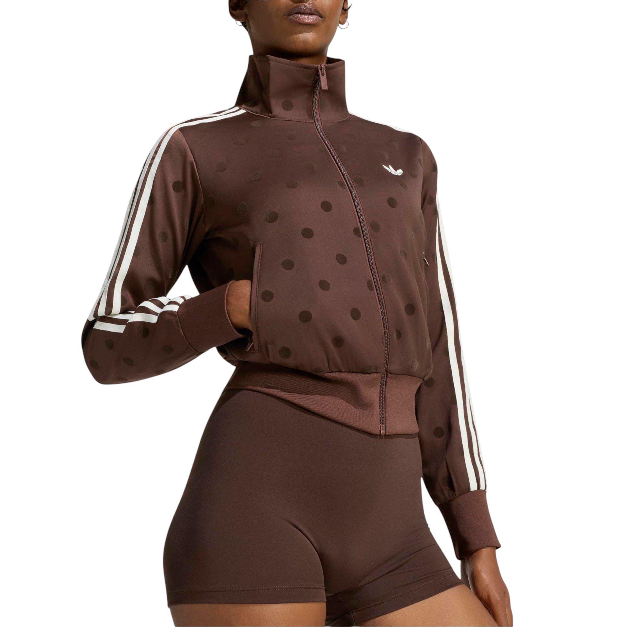 adidas Women's Polka Dot Jacket - Auburn - BROWN